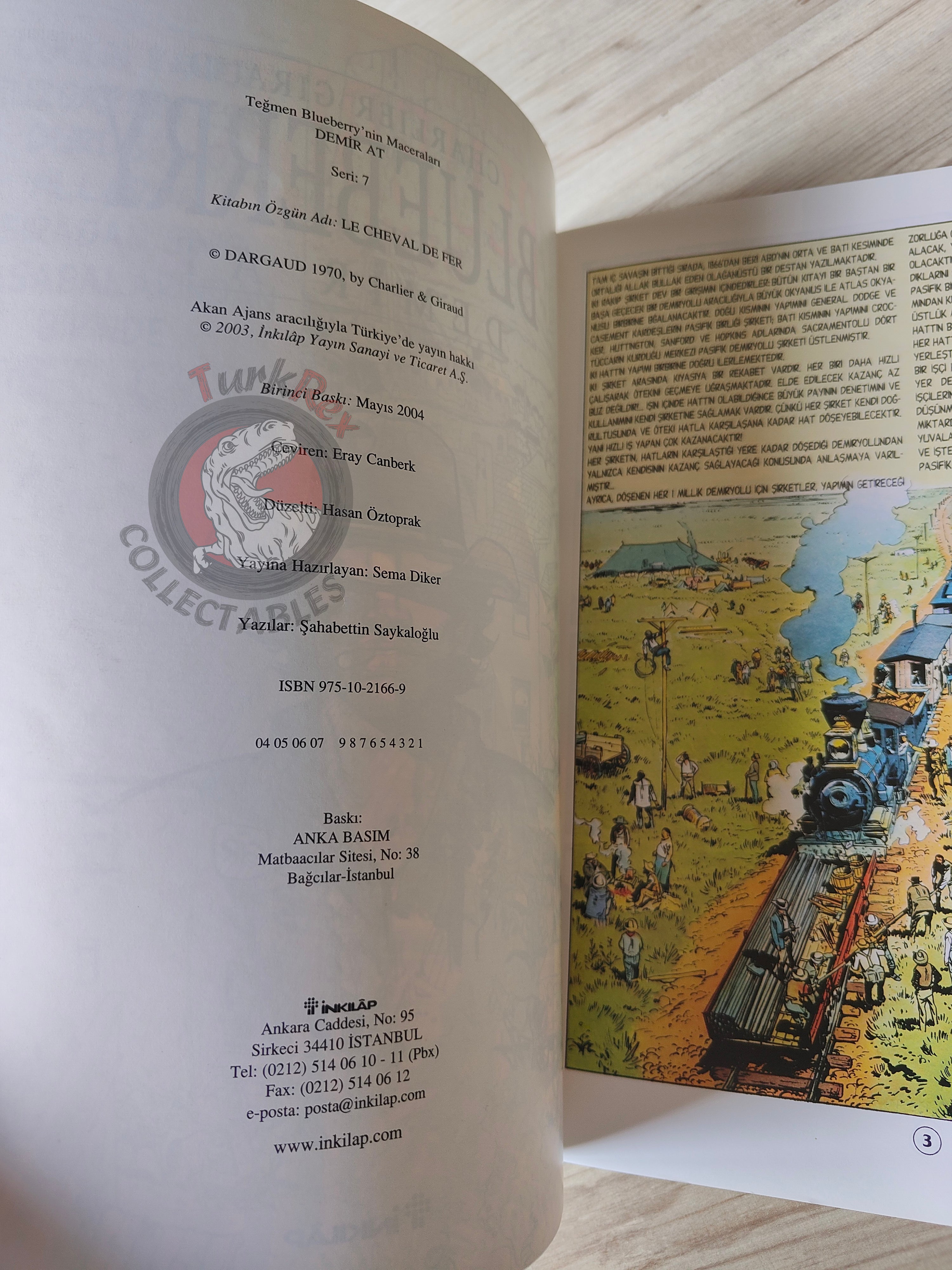 Blueberry #7 – The Iron Horse 2004 1st Edition Turkish Comic Turkey