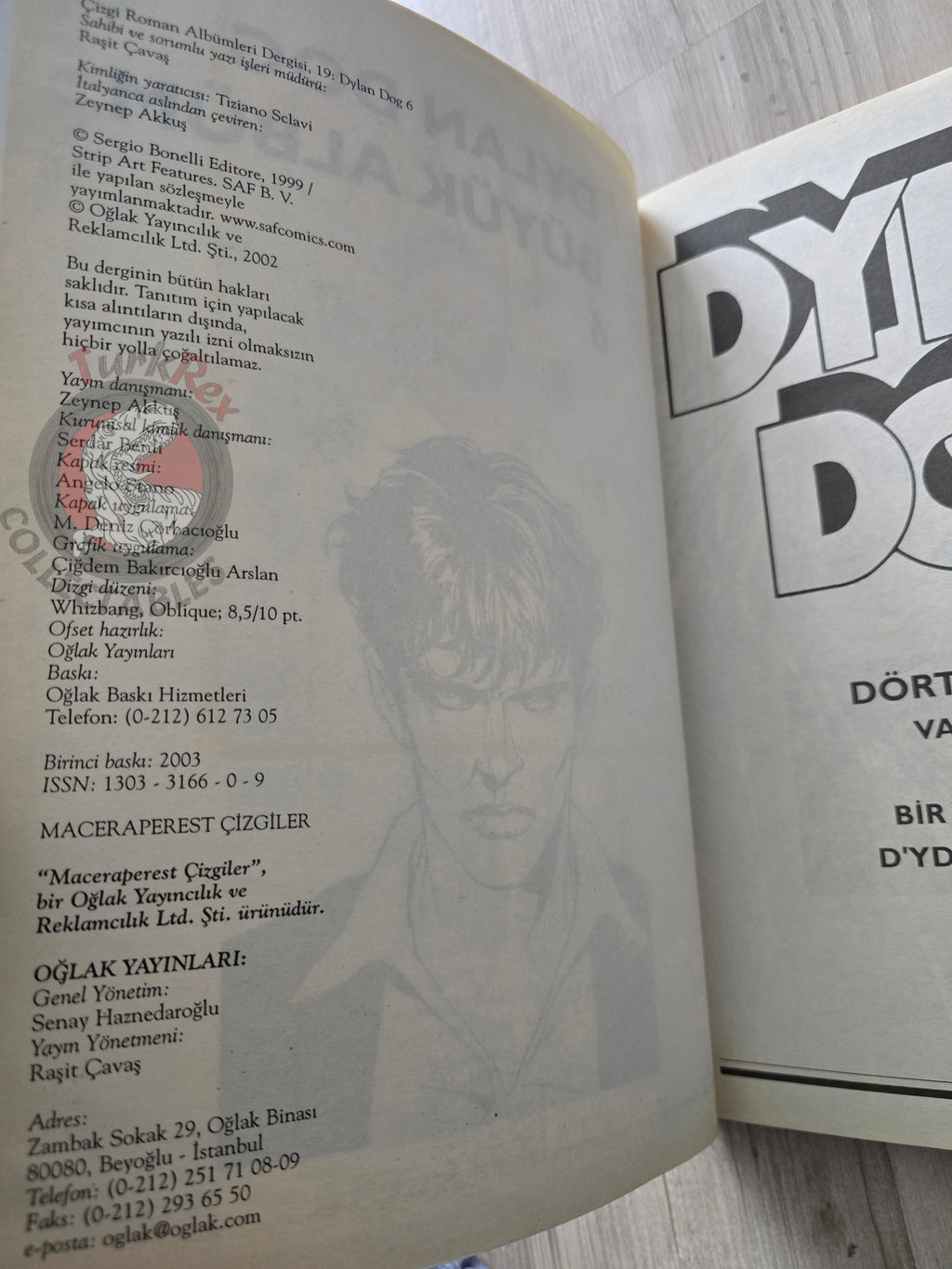 Dylan Dog Gigante #6 2003 Turkish Comic Turkey Il masticatore di sudari
