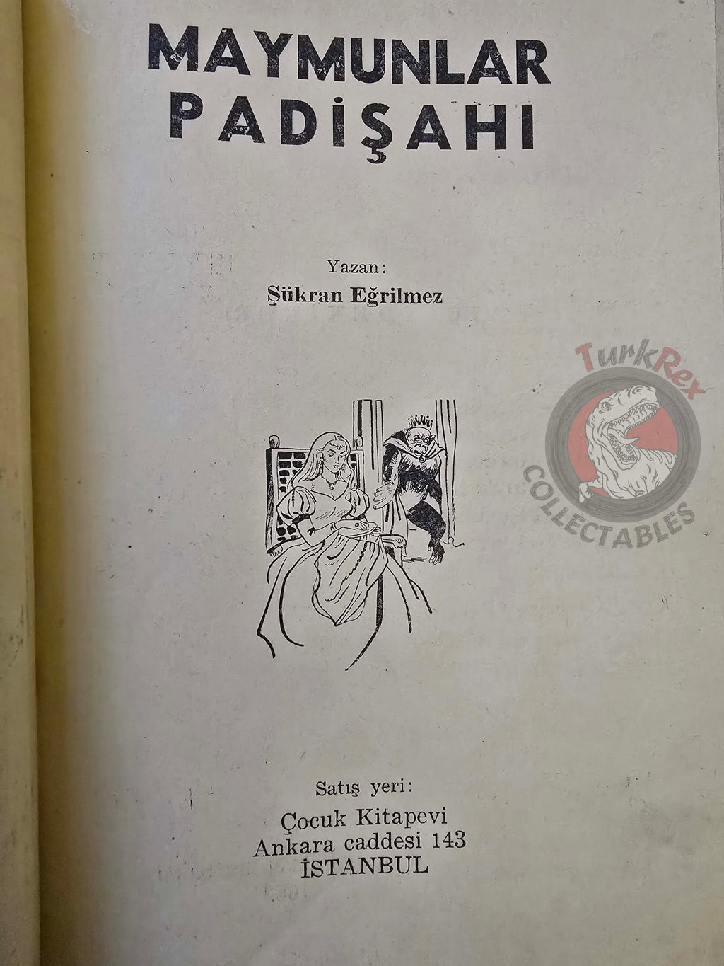 Şükran Eğrilmez – The King of Monkeys 1952 Turkish Book Turkey Illustrated