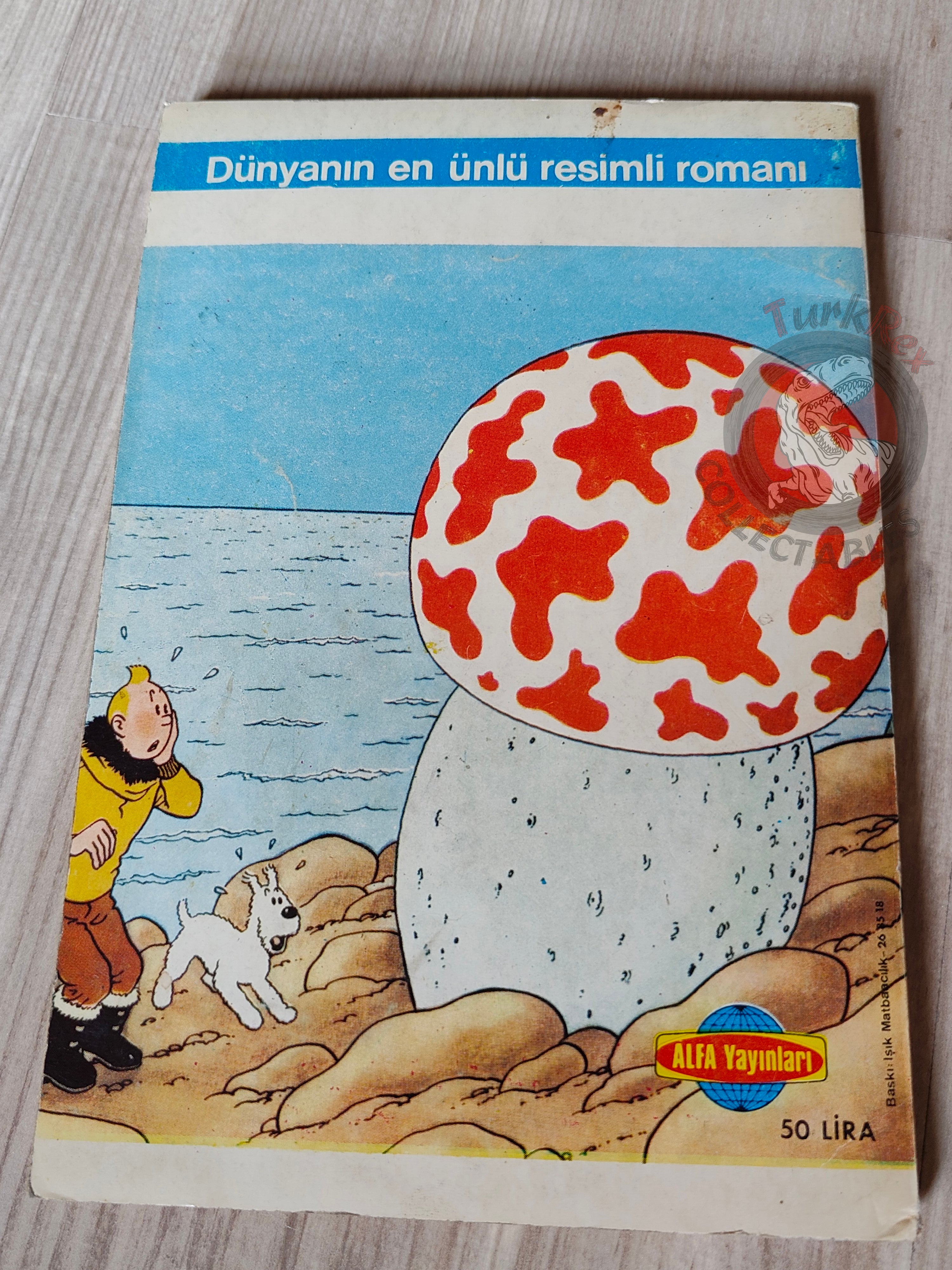 Tintin – The Shooting Star early 1980s Turkish Edition Comic Turkey 2