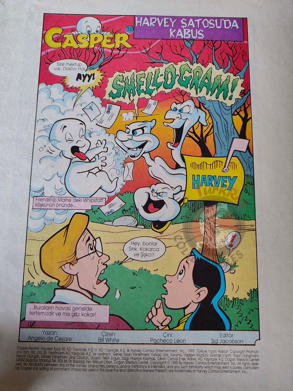 Casper the Friendly Ghost Magazine – Issue #7 1996 Turkish Comic Turkey
