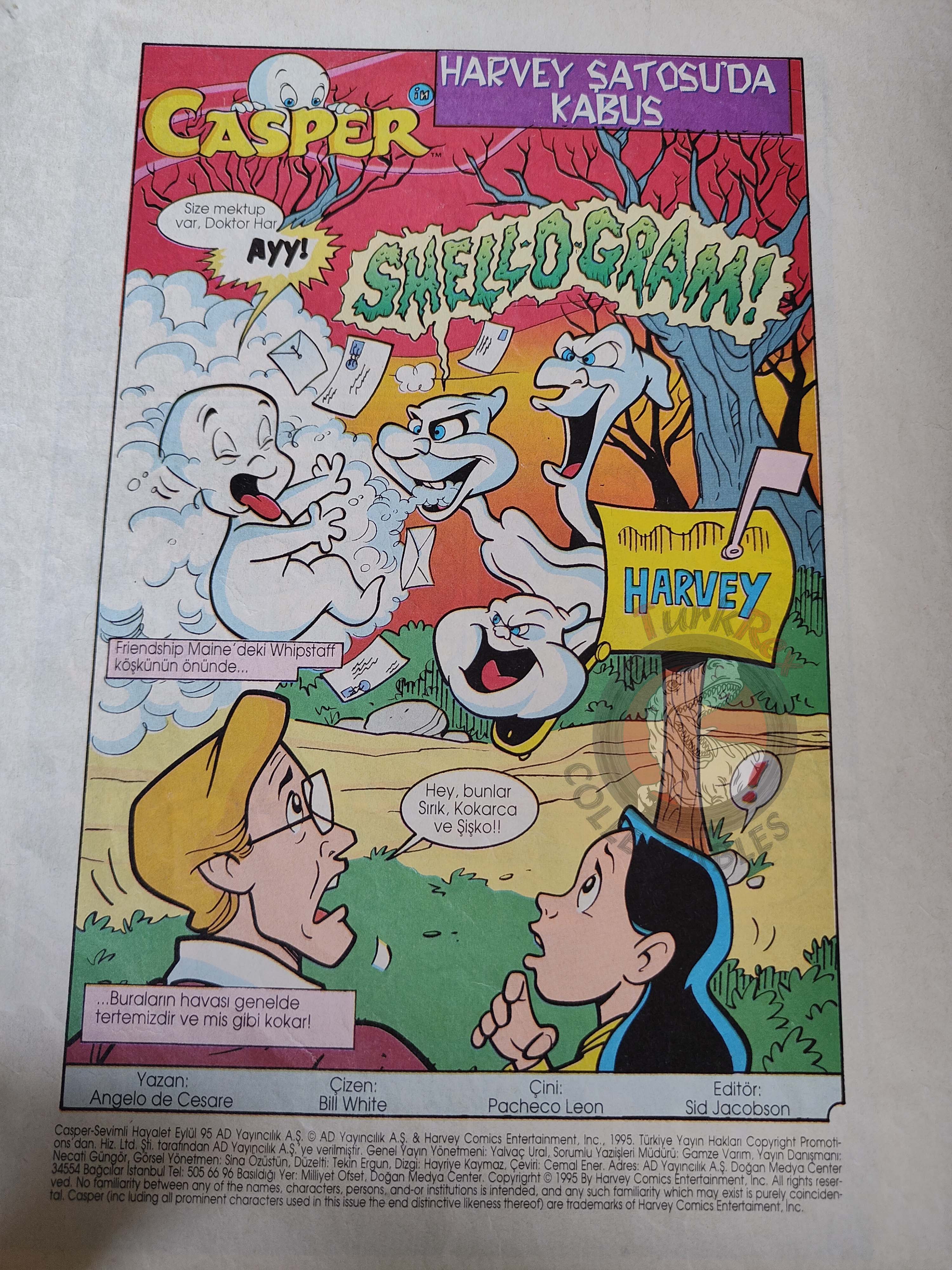 Casper the Friendly Ghost Magazine – Issue #7 1996 Turkish Comic Turkey