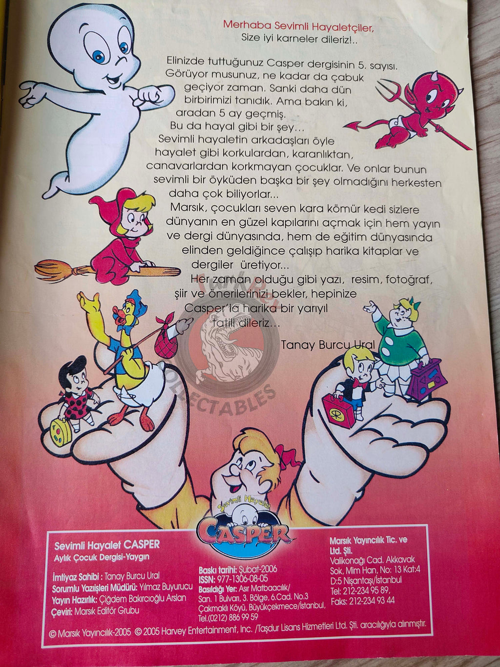 Casper the Friendly Ghost Magazine – Issue #5 2006 Turkish Comic Turkey