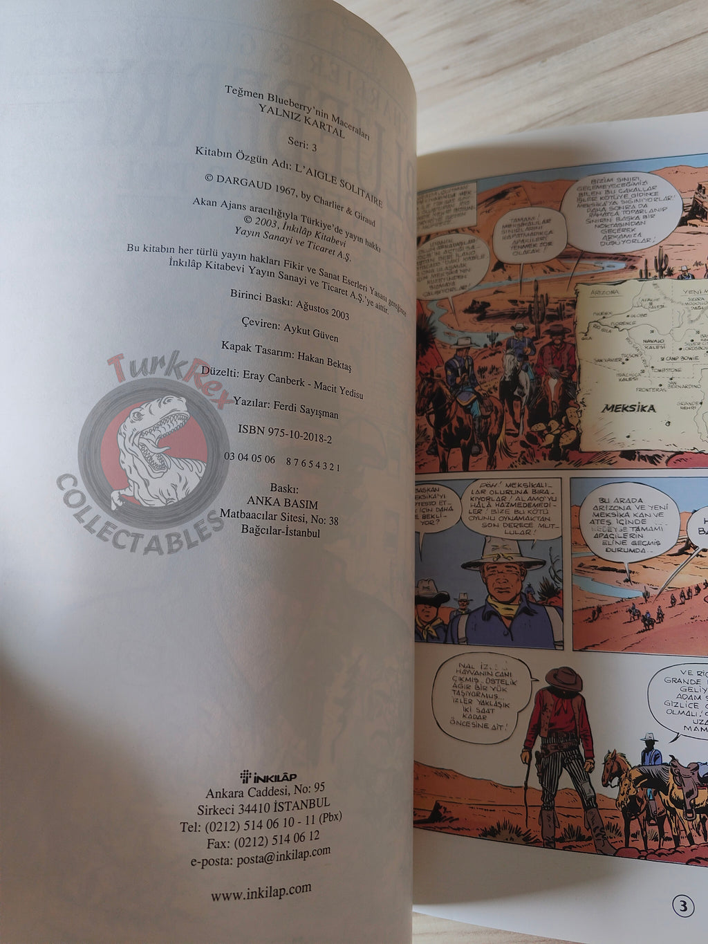 Blueberry #3 – Lone Eagle 2003 1st Edition Turkish Comic Turkey