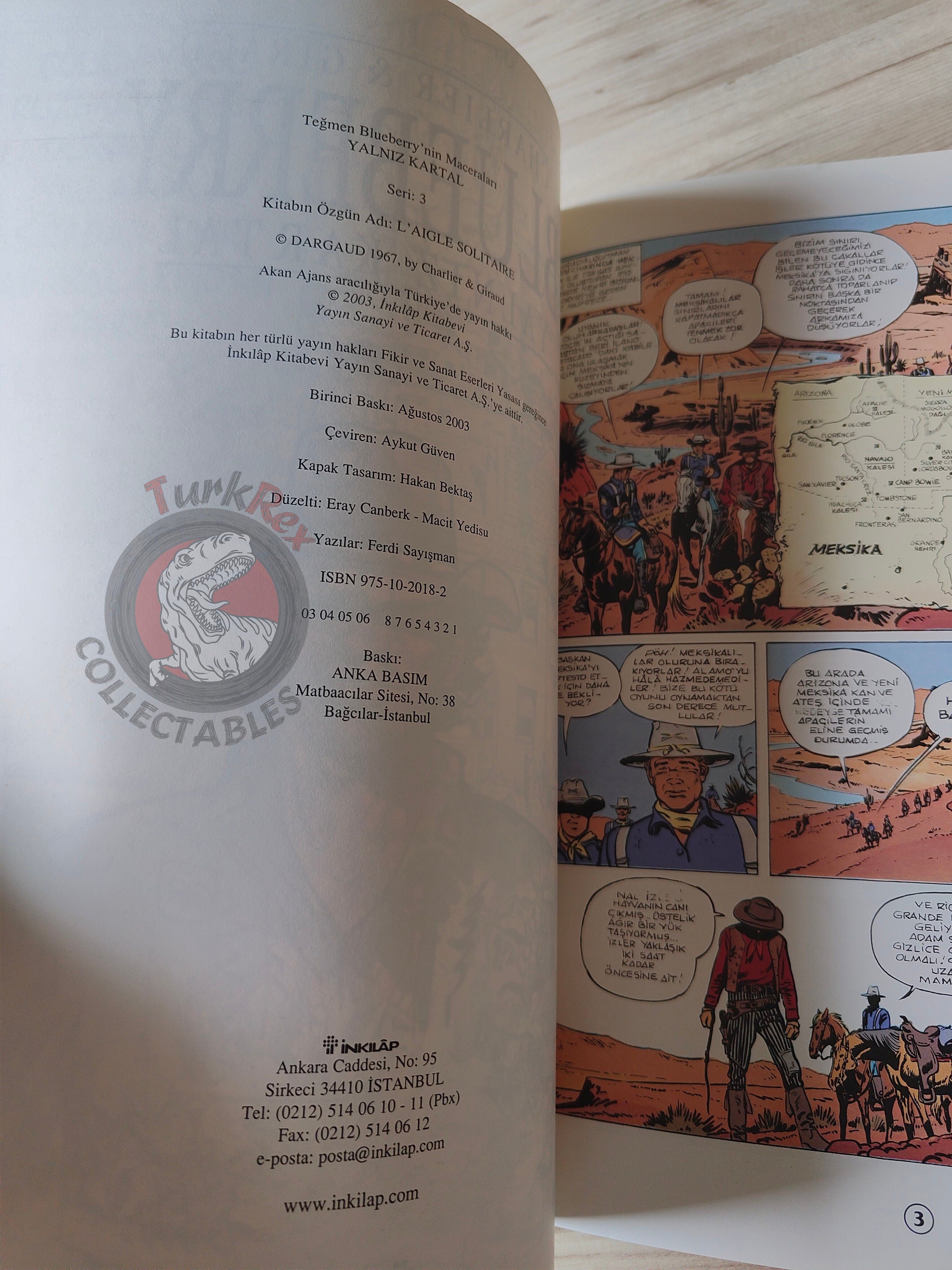 Blueberry #3 – Lone Eagle 2003 1st Edition Turkish Comic Turkey