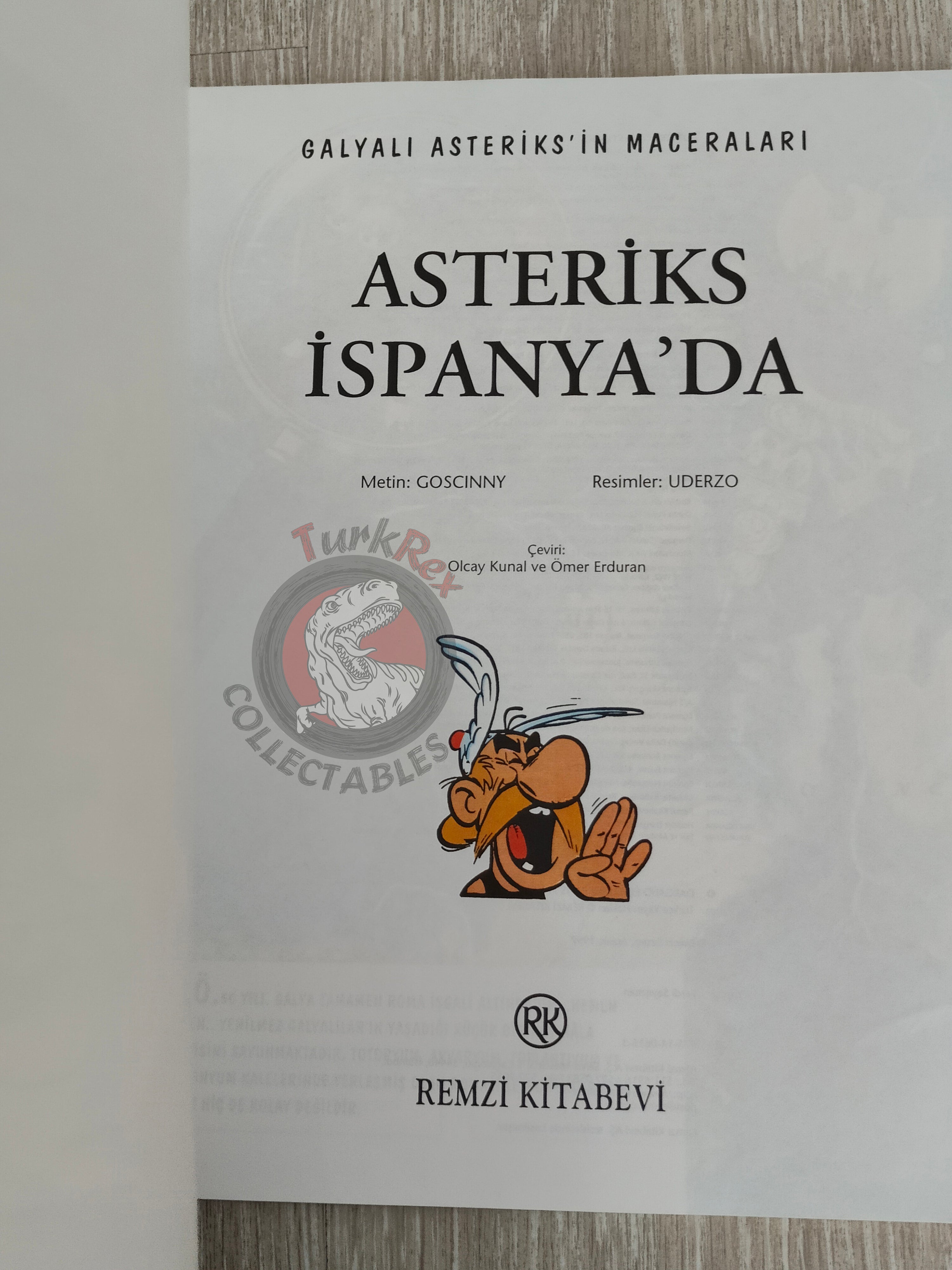 Asterix – Asterix in Spain 1997 1st Edition Turkish Edition Comic Turkey