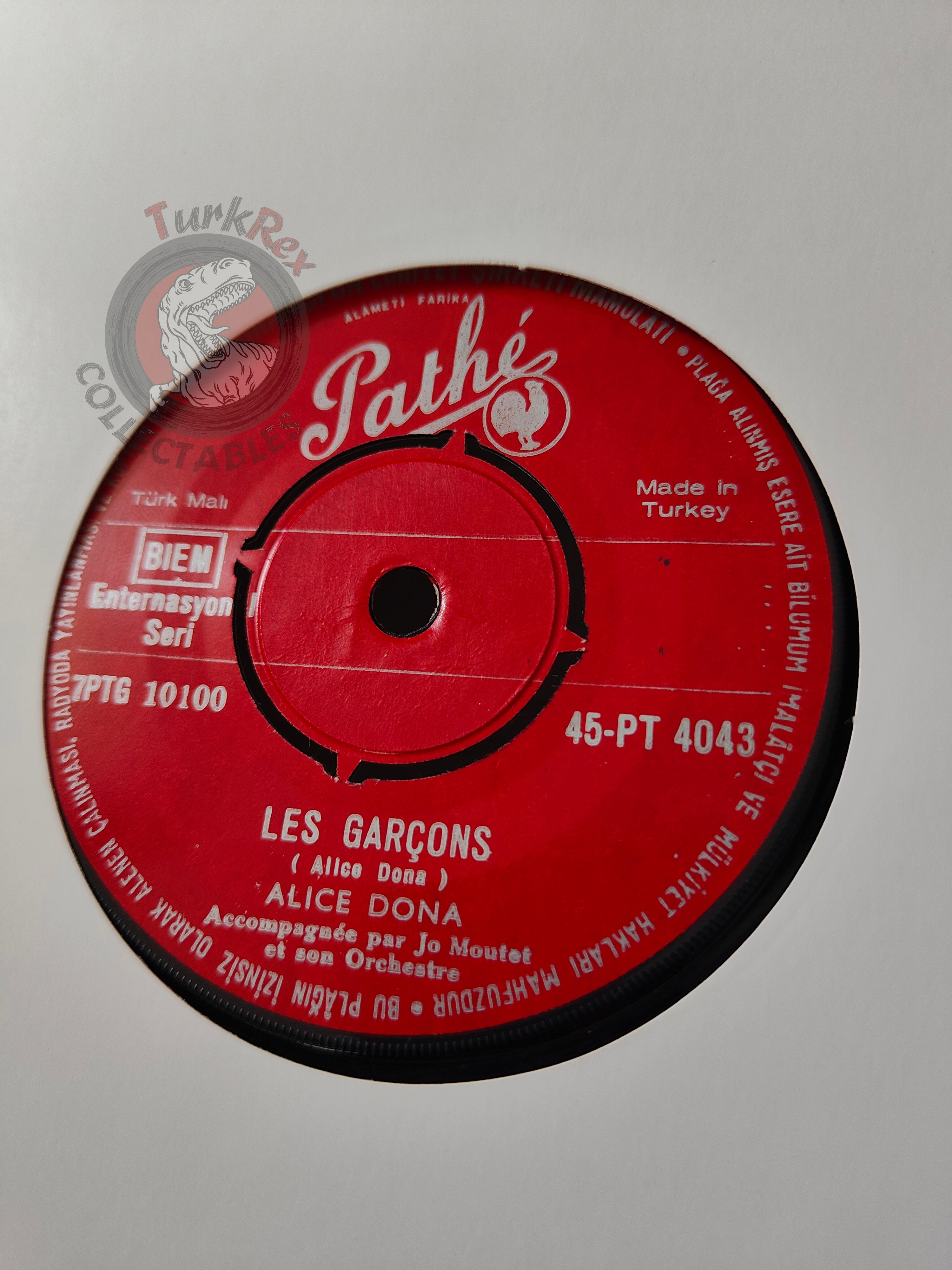 Alice Dona – Mon Train De Banlieue 7" Turkish Pressing Vinyl Turkey Edition