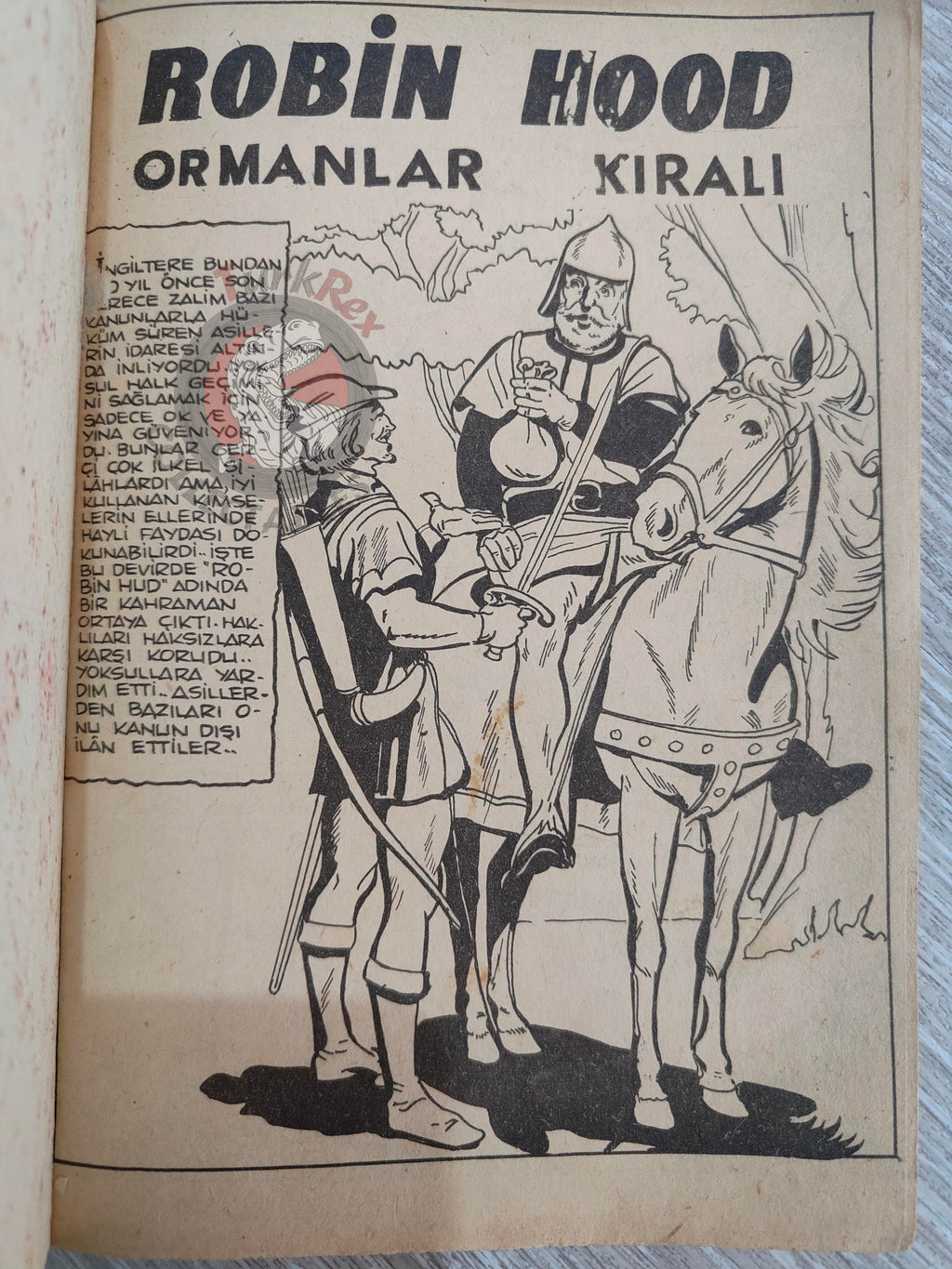 Robin Hood 1962 Turkish Comic Turkey Classics Illustrated