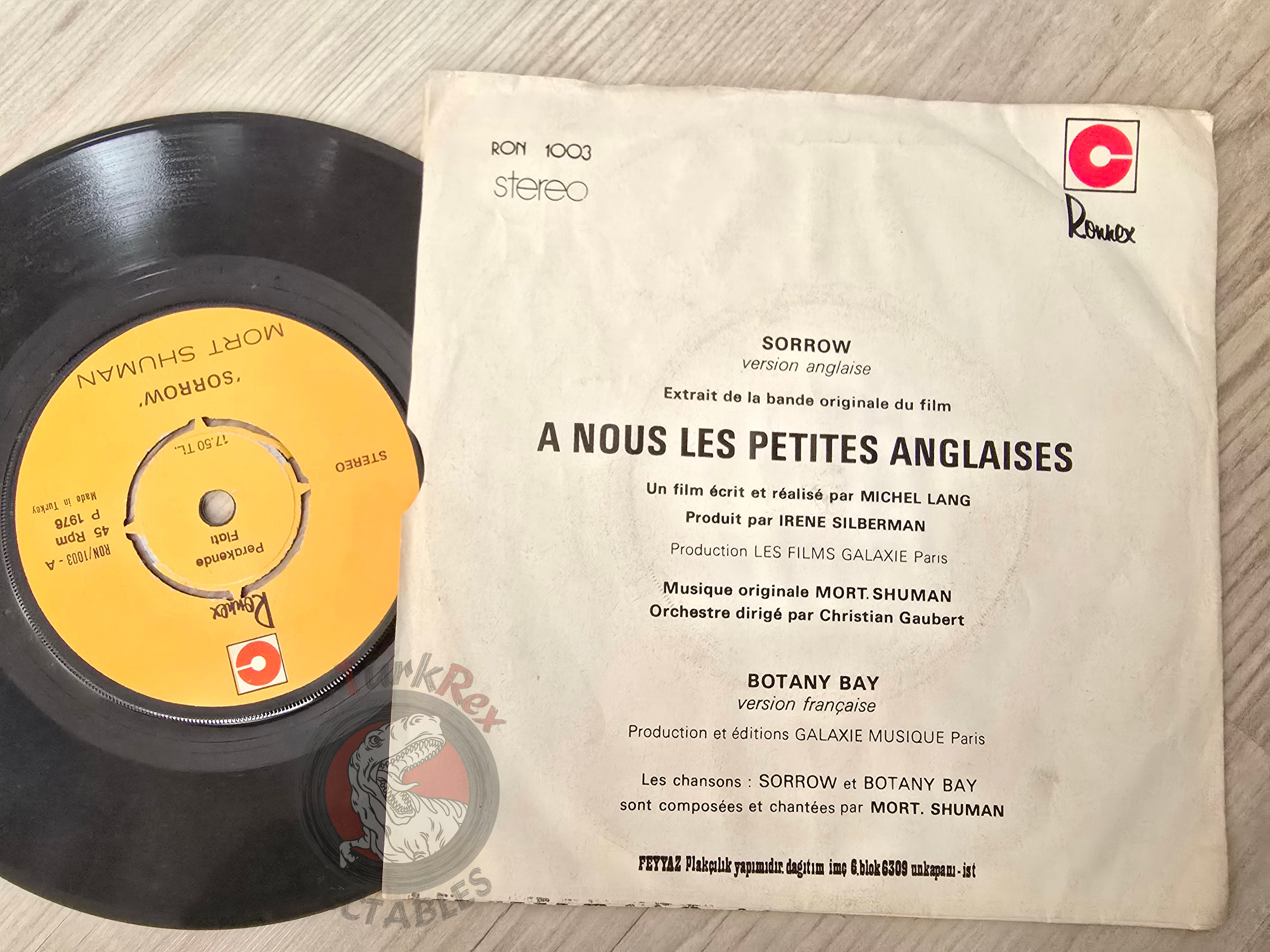 Mort Shuman – Sorrow 7" Turkish Pressing Vinyl Turkey Edition Mortimer