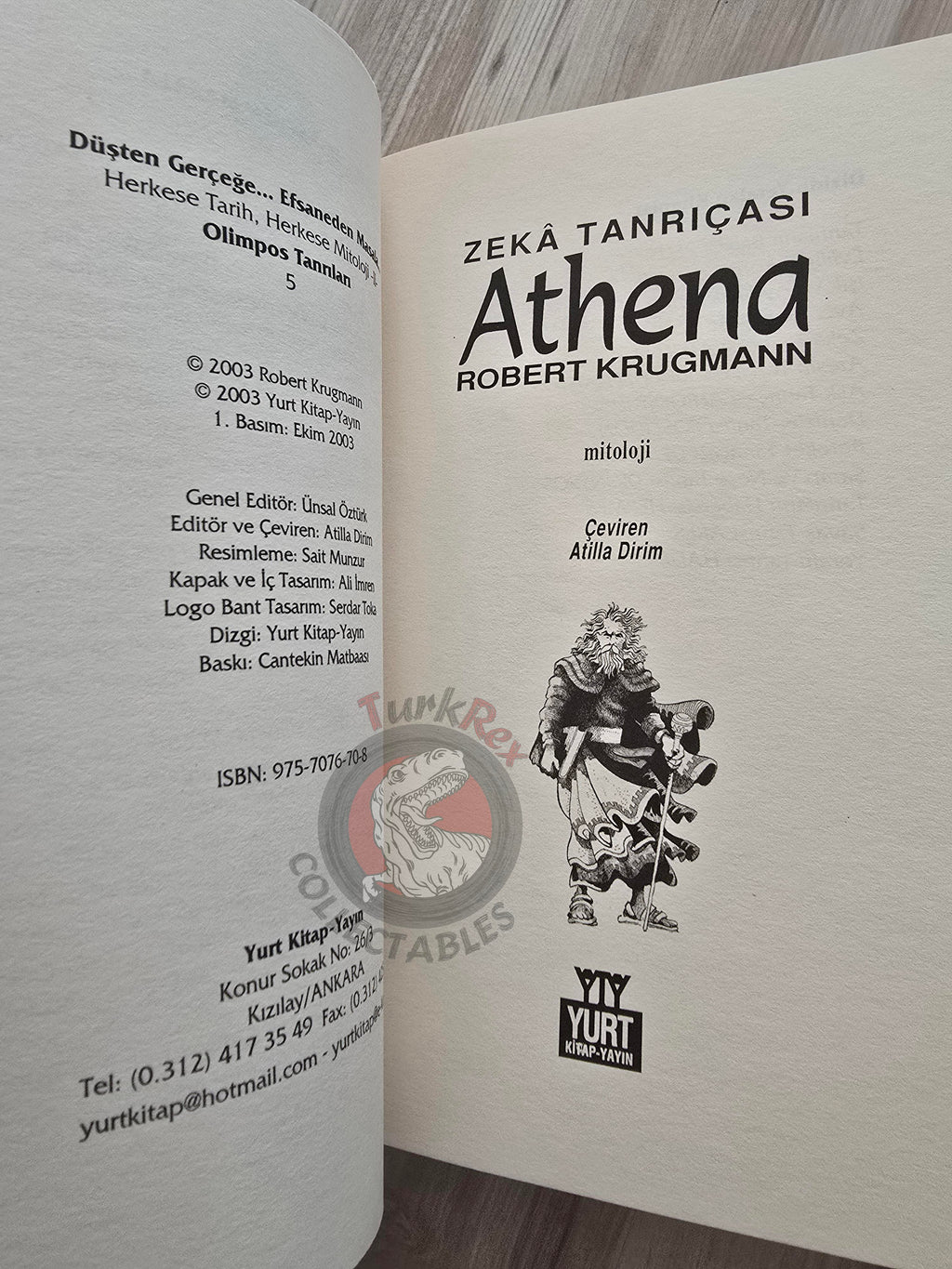 Athena – Robert Krugmann 2003 Turkish Book Turkey Illustrated by Turkish Artist