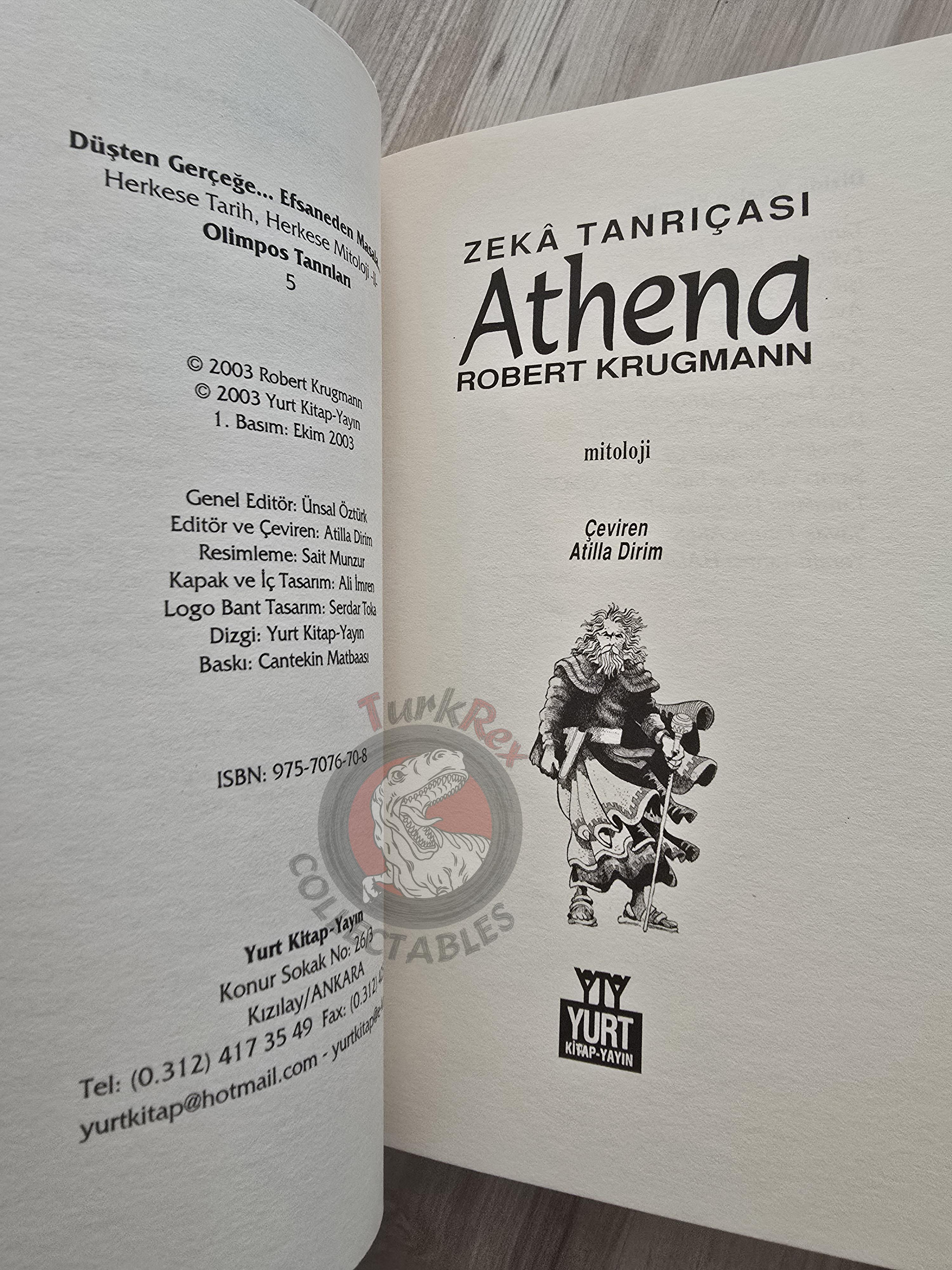 Athena – Robert Krugmann 2003 Turkish Book Turkey Illustrated by Turkish Artist