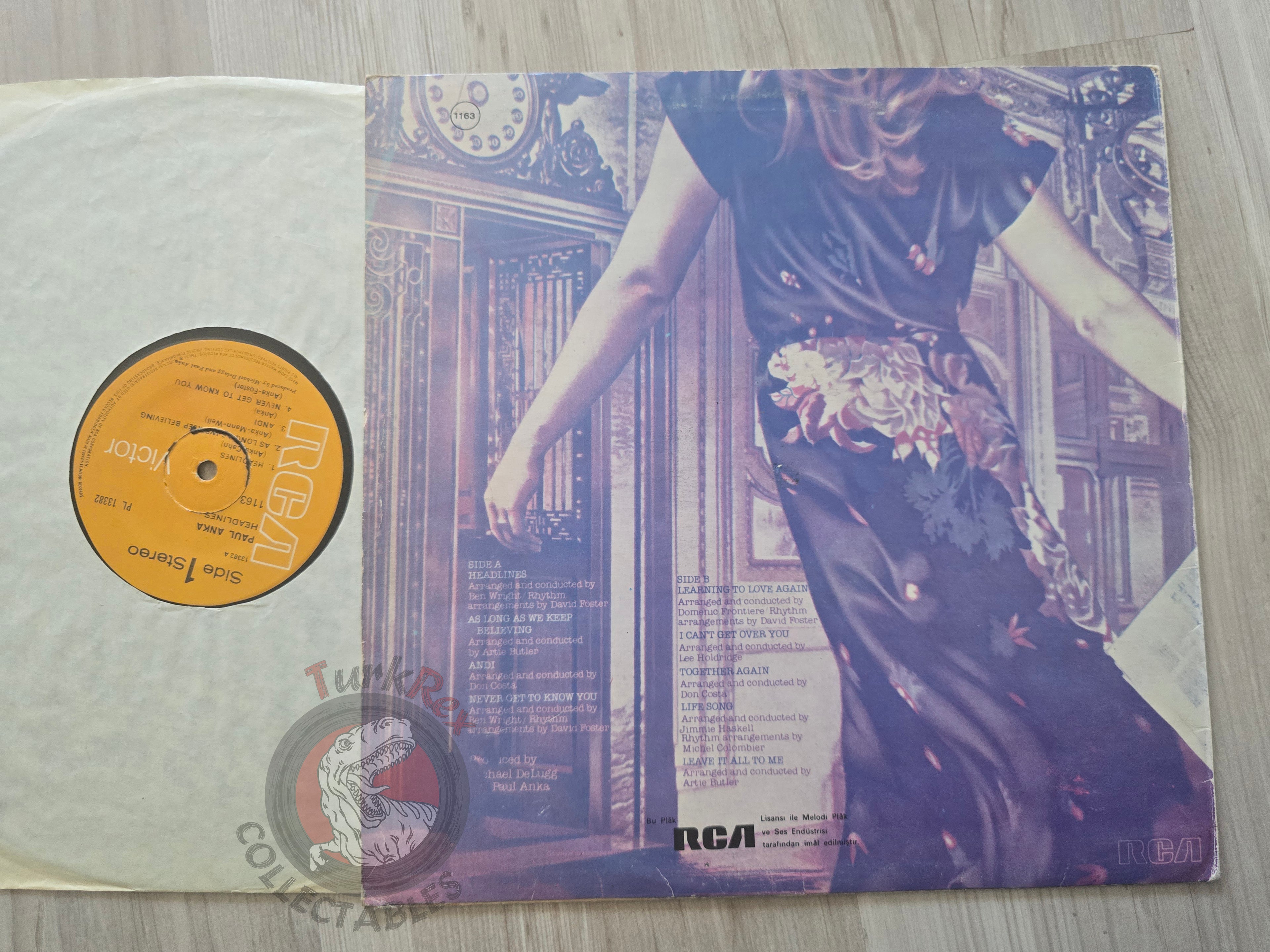 Paul Anka – Headlines Turkish Pressing Vinyl Turkey Edition