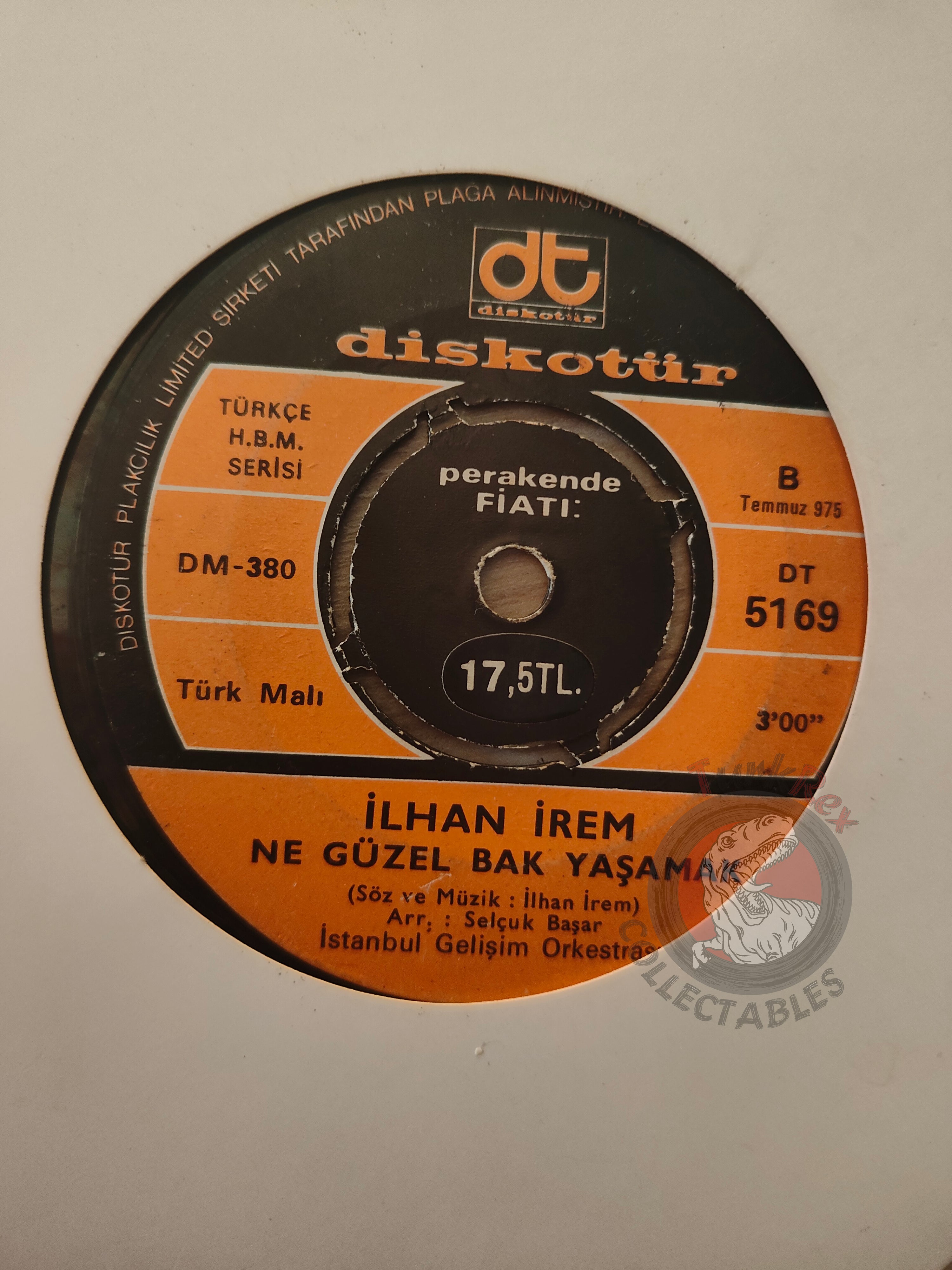 İlhan İrem – Anlasana 7" Turkish Pressing Vinyl Turkey Edition