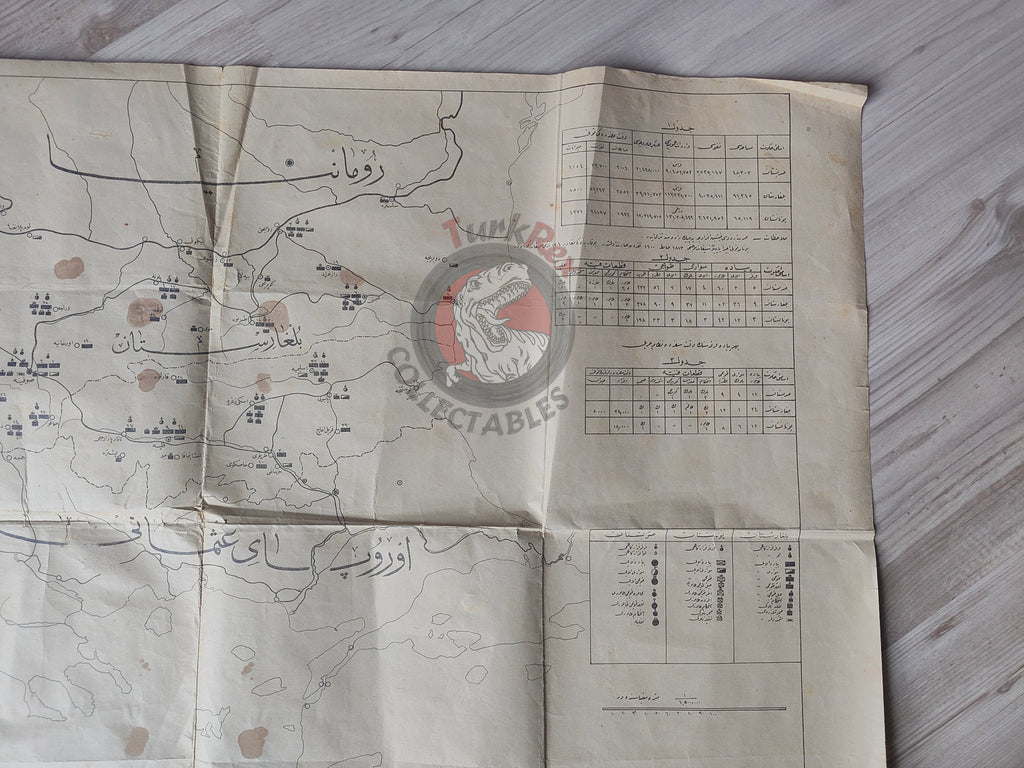 Deployment of Bulgaria Serbia and Greece Ottoman Military Map Balkans pre WW1 Empire