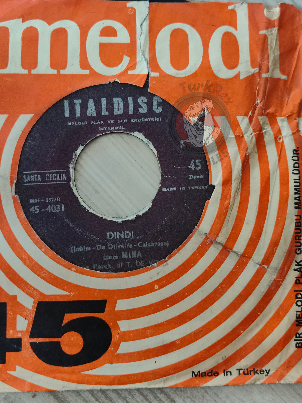 Mina – Que No Que No / Dindi 7" Turkish Pressing Vinyl Turkey Edition