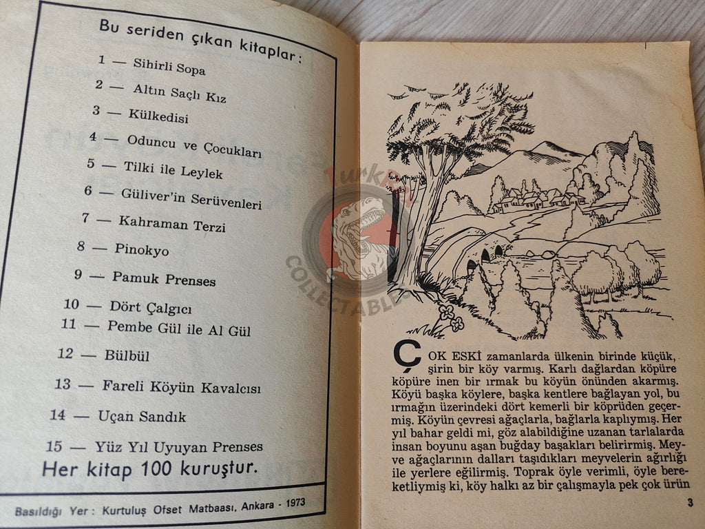 Grimm Brothers – Pied Piper of Hamelin 1973 Turkish Book Turkey Illustrated 3