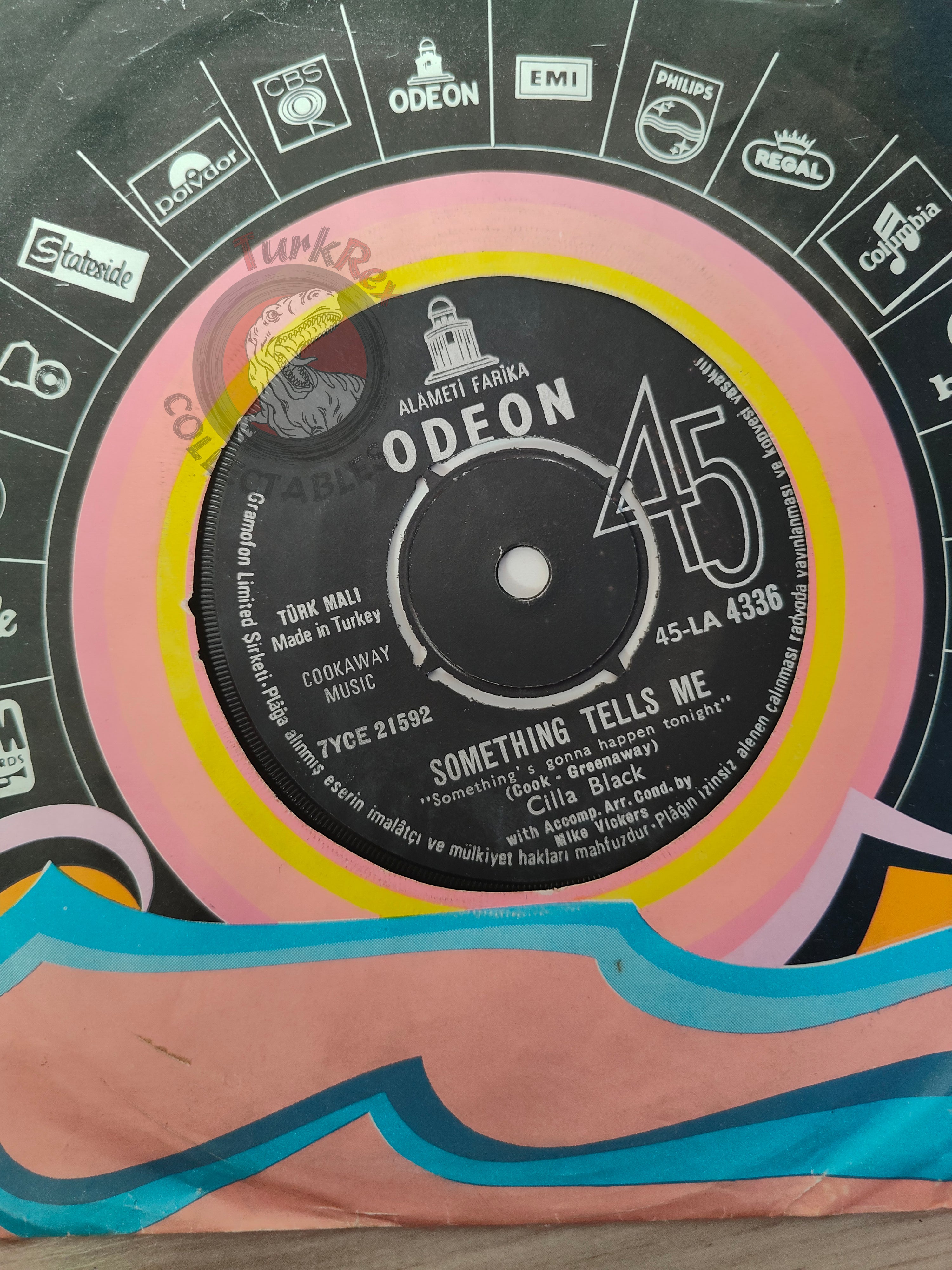Cilla Black – Something Tells Me 7" Turkish Pressing Vinyl Turkey Edition