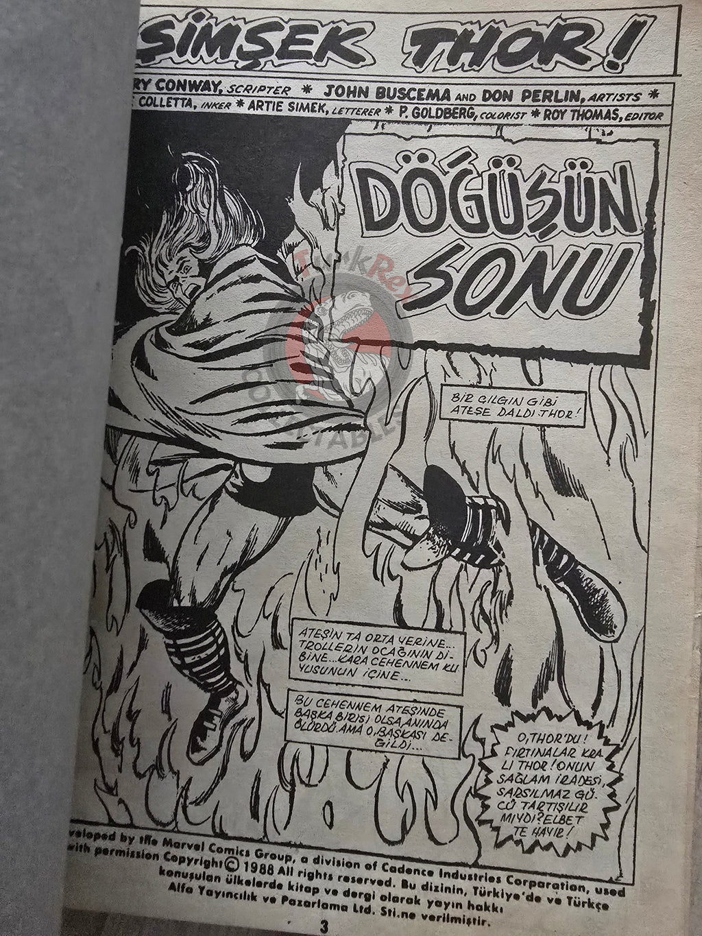 Thor Vol #5 1987 Turkish Comic Turkey The Mighty Thor #211–216 cover #188