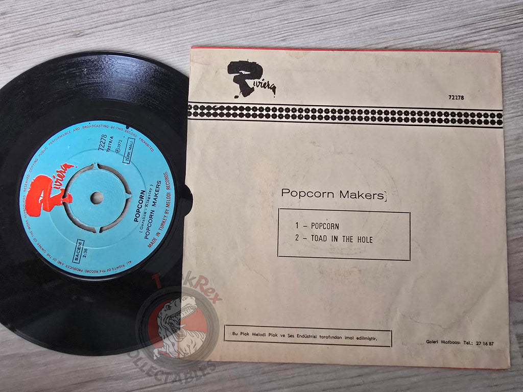 The Popcorn Makers – Popcorn 7" Turkish Pressing Vinyl Turkey Edition
