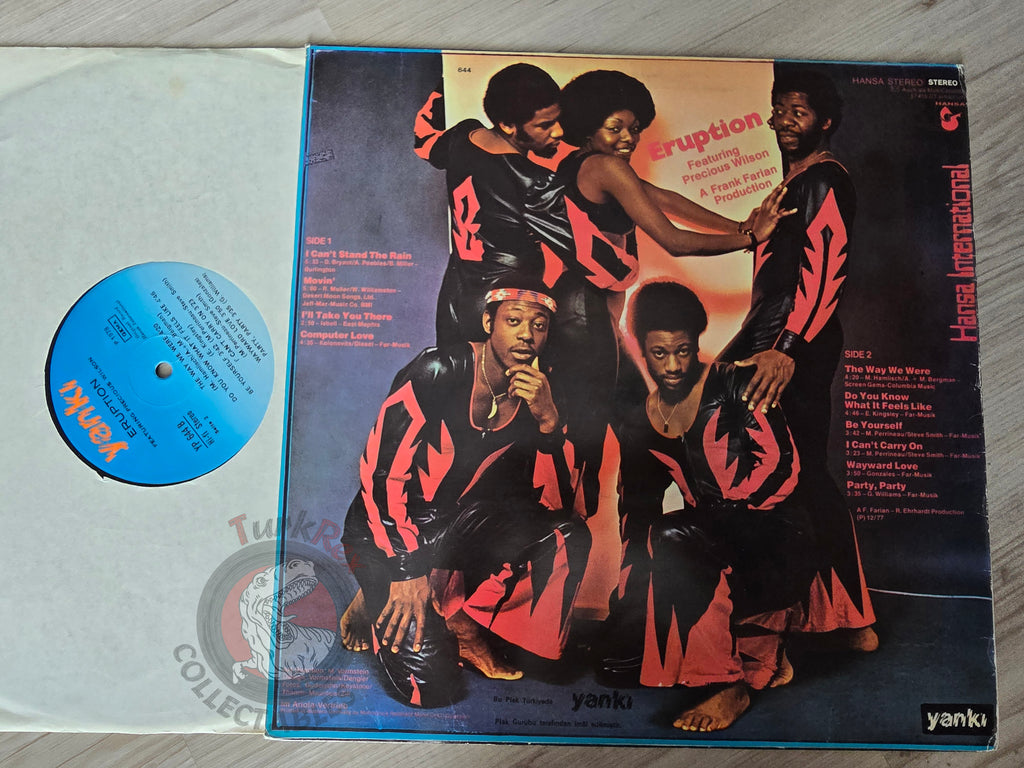 Eruption Featuring Precious Wilson – Eruption Turkish Pressing Vinyl Turkey Edition