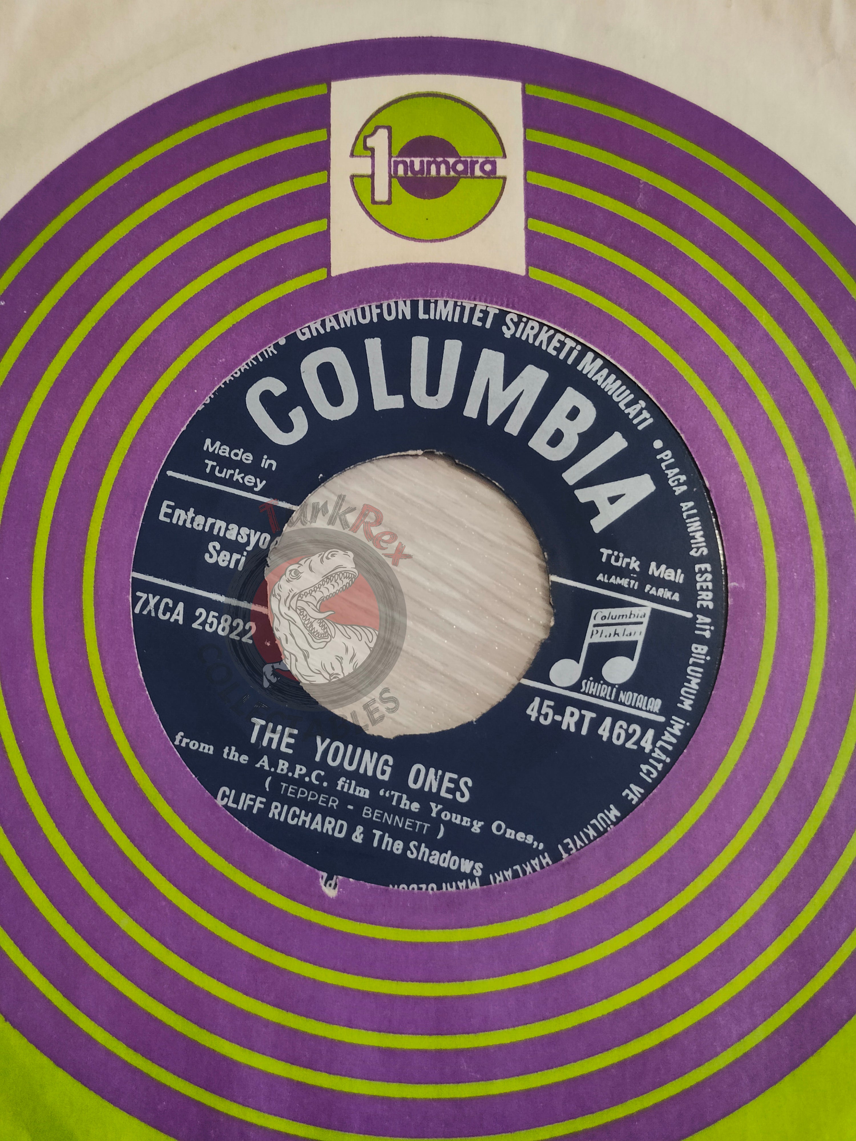 Cliff Richard & The Shadows – The Young Ones 7" Turkish Pressing Vinyl Turkey Edition