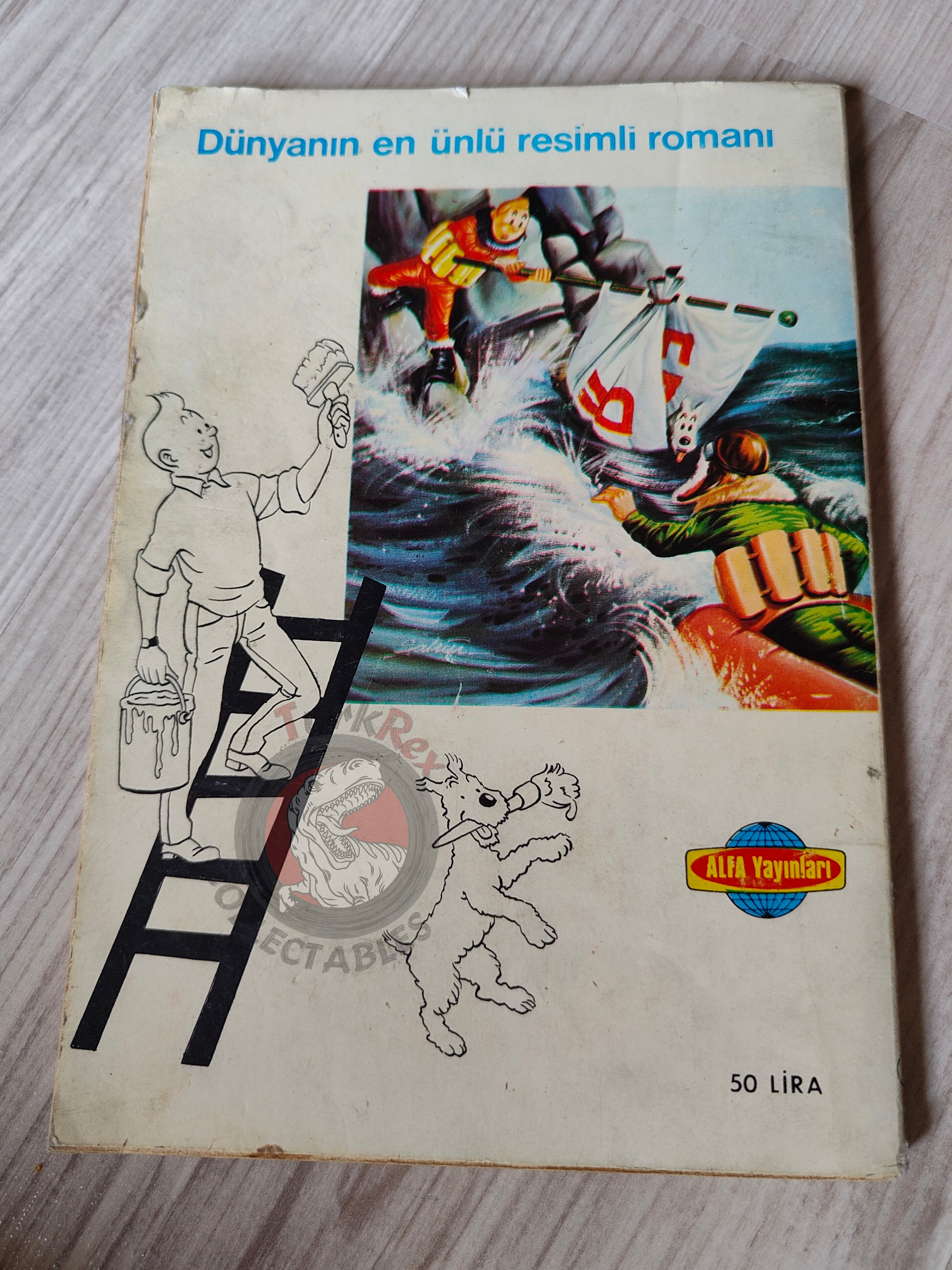 Tintin – Flight 714 to Sydney  early 1980s Turkish Edition Comic Turkey