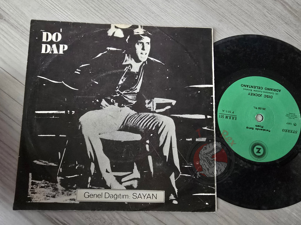Adriano Celentano – Disc Jockey 7" Turkish Pressing Vinyl Turkey Edition