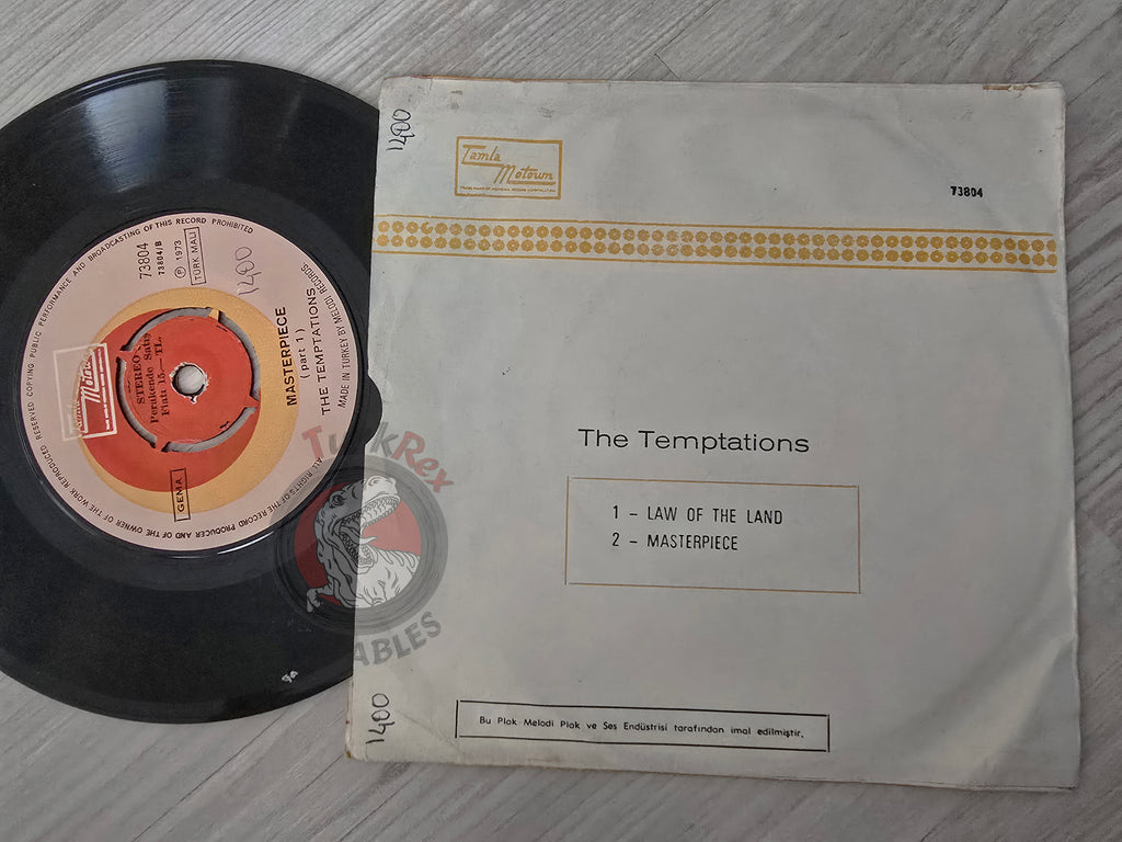 The Temptations – Law Of The Land 7" Turkish Pressing Vinyl Turkey Edition