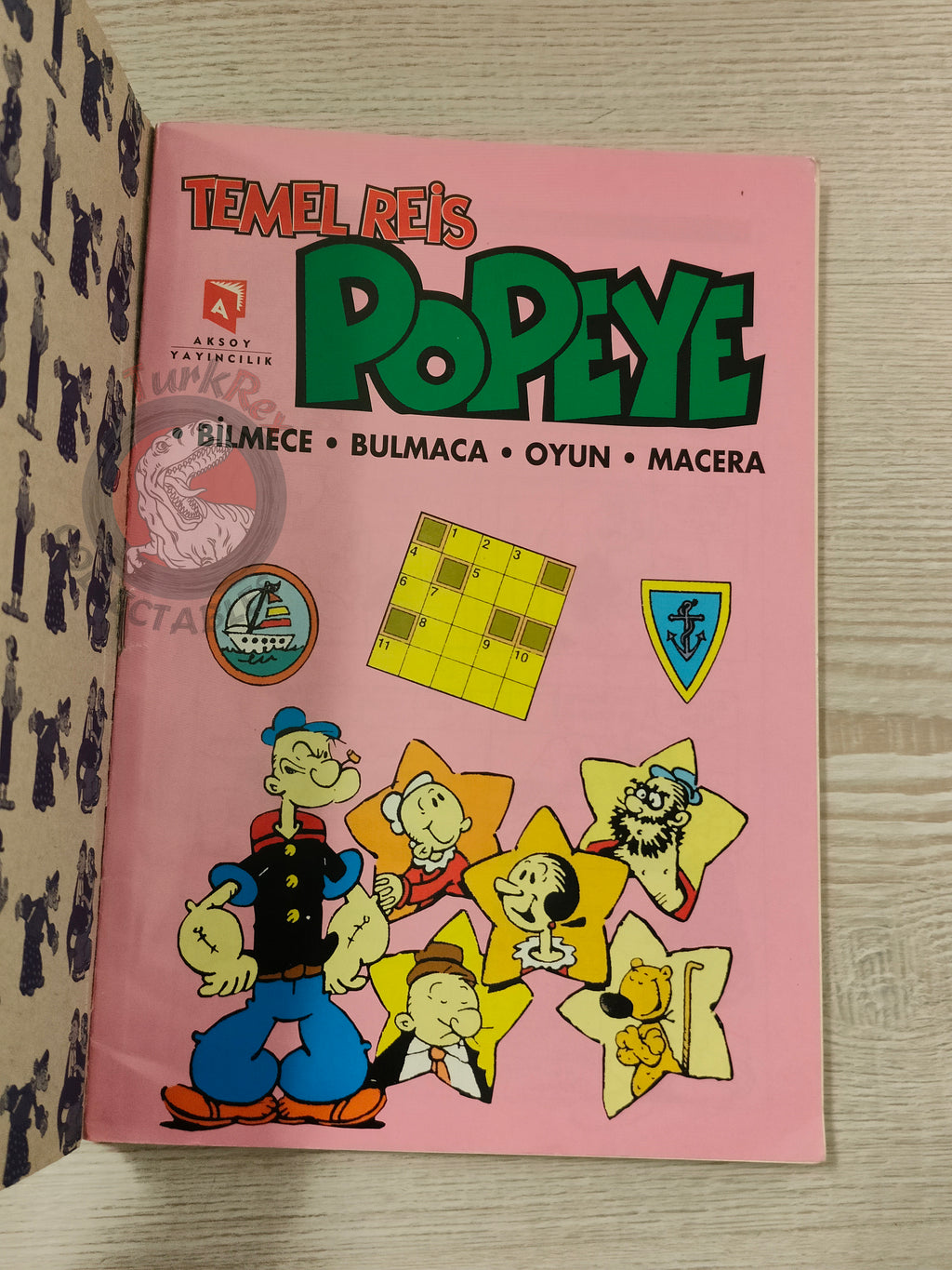 Popeye the Sailor Man Puzzles Games Vol #1 1999 Turkish Comic Turkey Agepresse