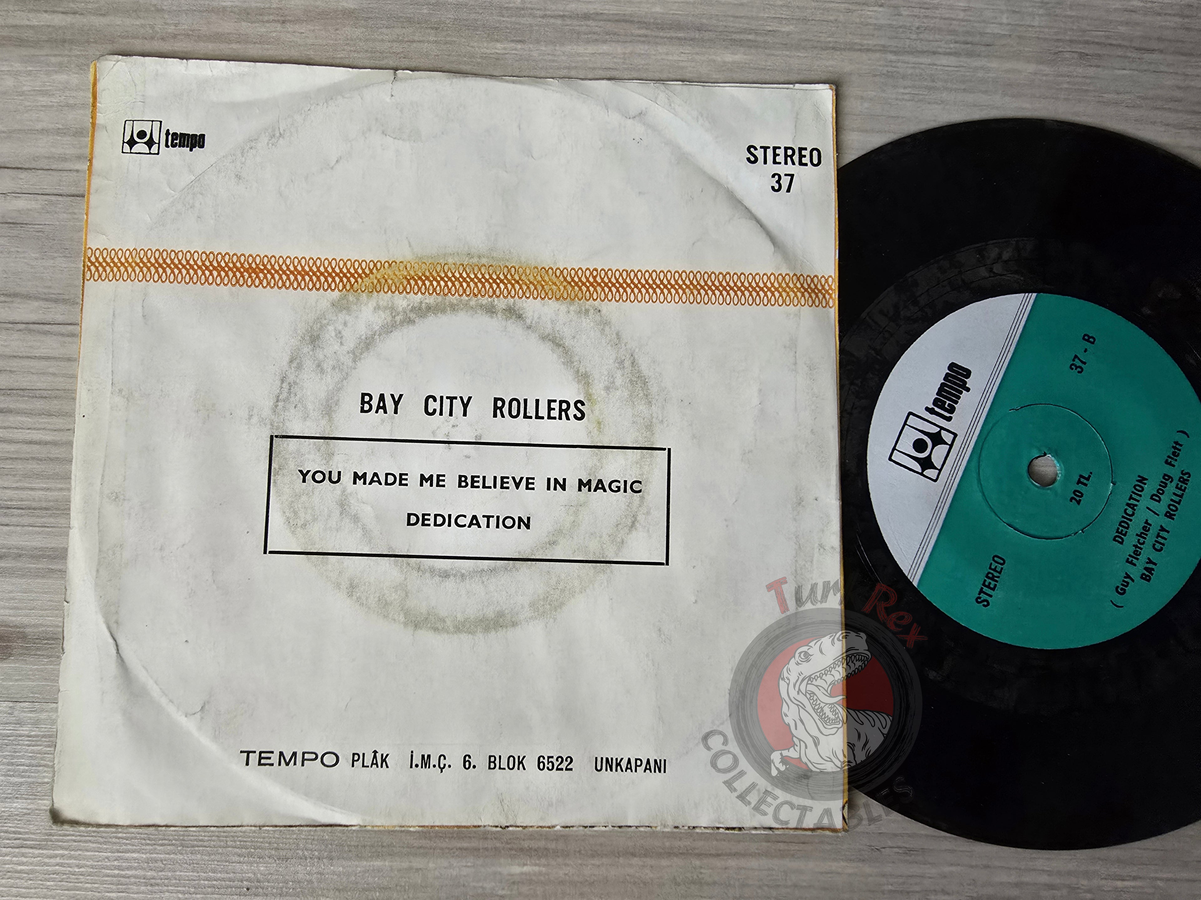 Bay City Rollers – You Made Me Believe In Magic 7" Turkish Pressing Vinyl Turkey Edition