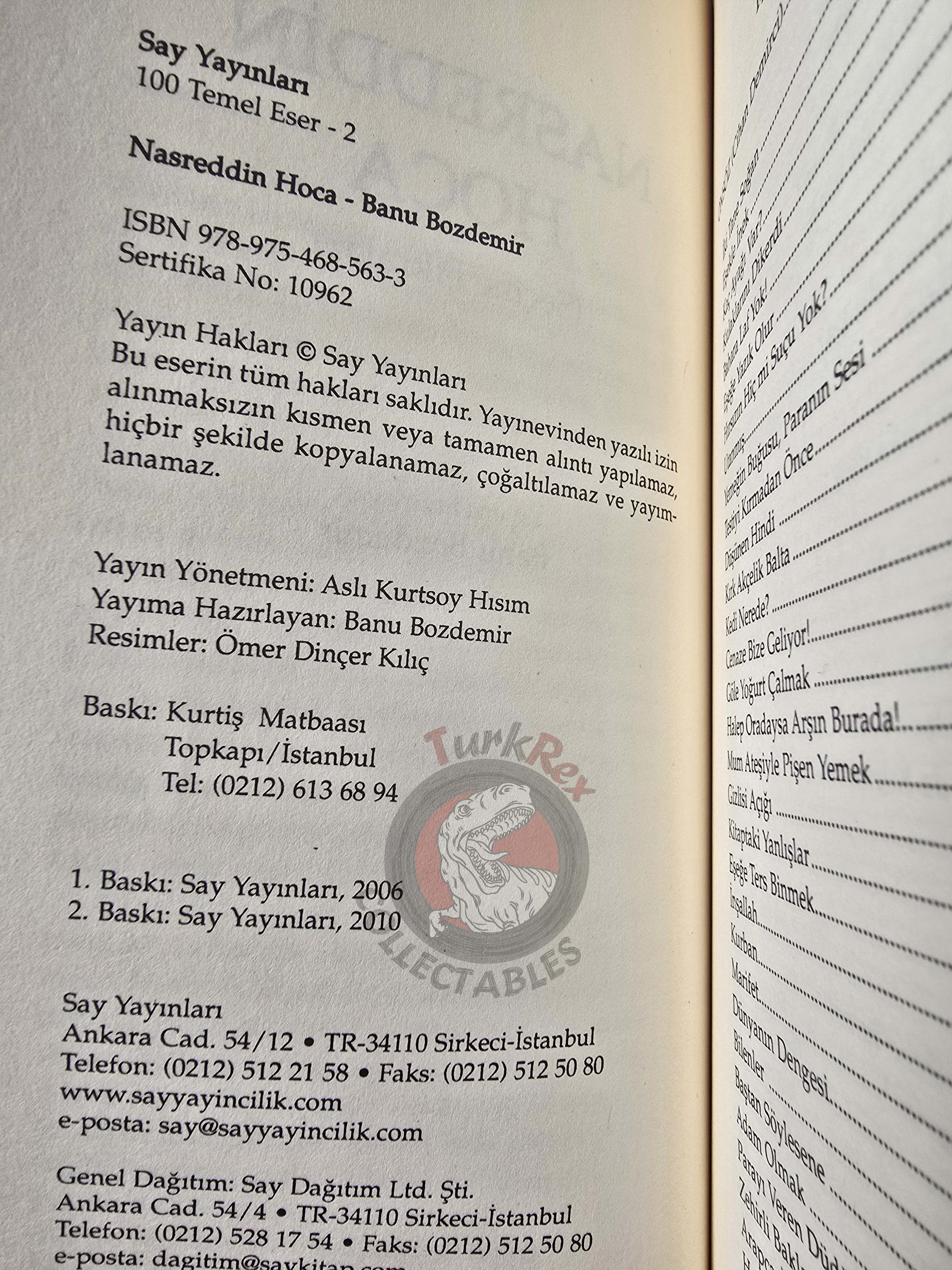 Tales Of Nasreddin Hodja 2010 Turkish Illustrated Book Turkey Hoca