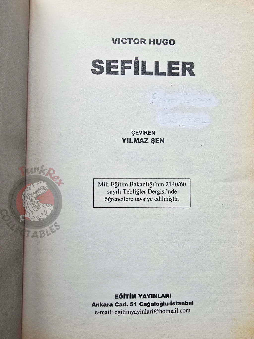 Victor Hugo – Les Misérables 2000s Turkish Book Turkey
