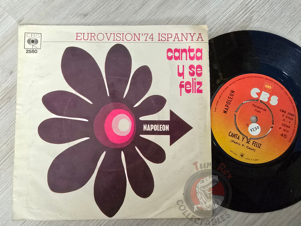 Peret (Napoleon) - Canta Y Se Feliz 7" Turkish Pressing Vinyl Turkey Edition Eurovision