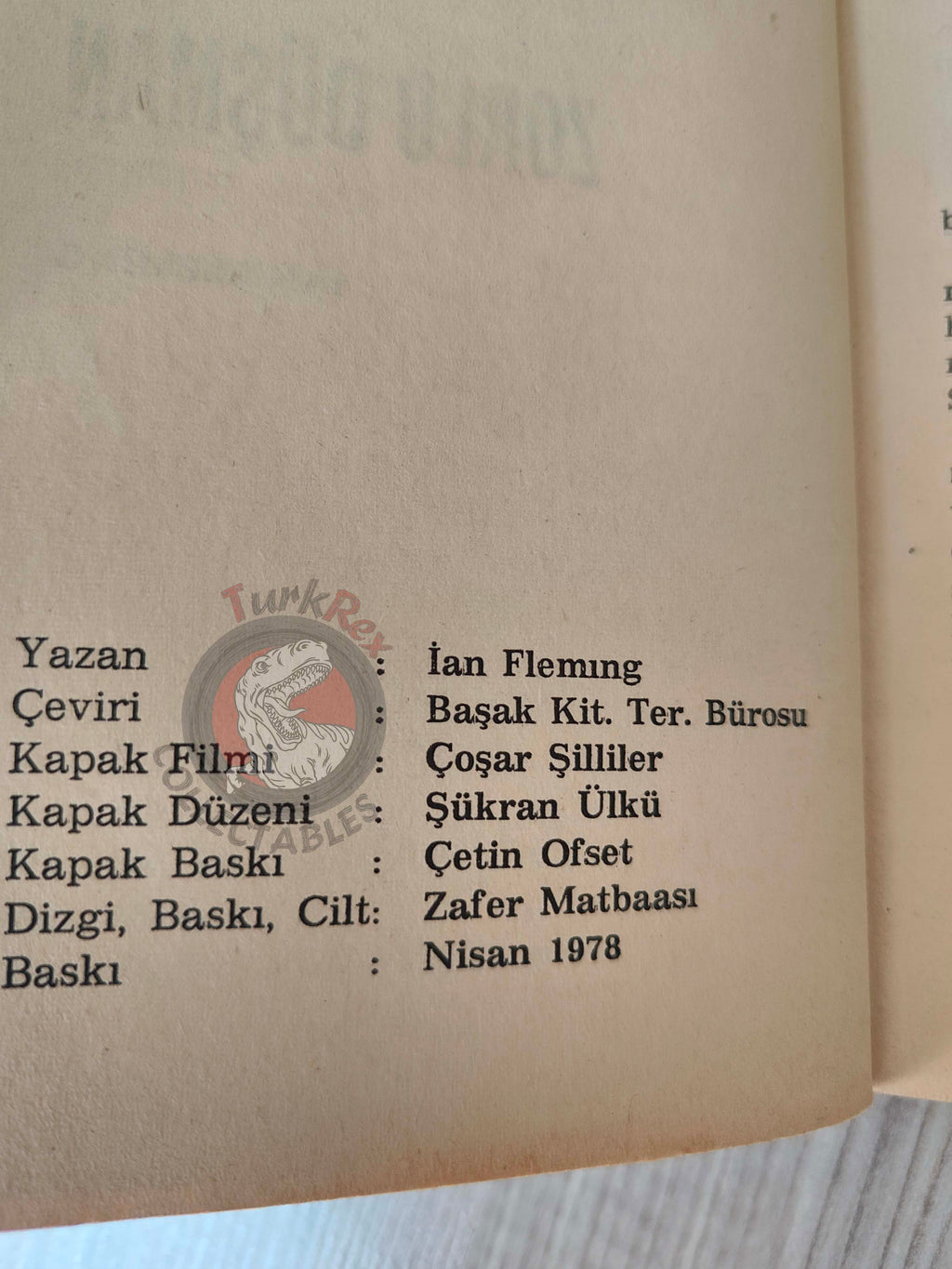 James Bond - The Octopussy 1978 Turkish Book Turkey Ian Fleming René Magritte