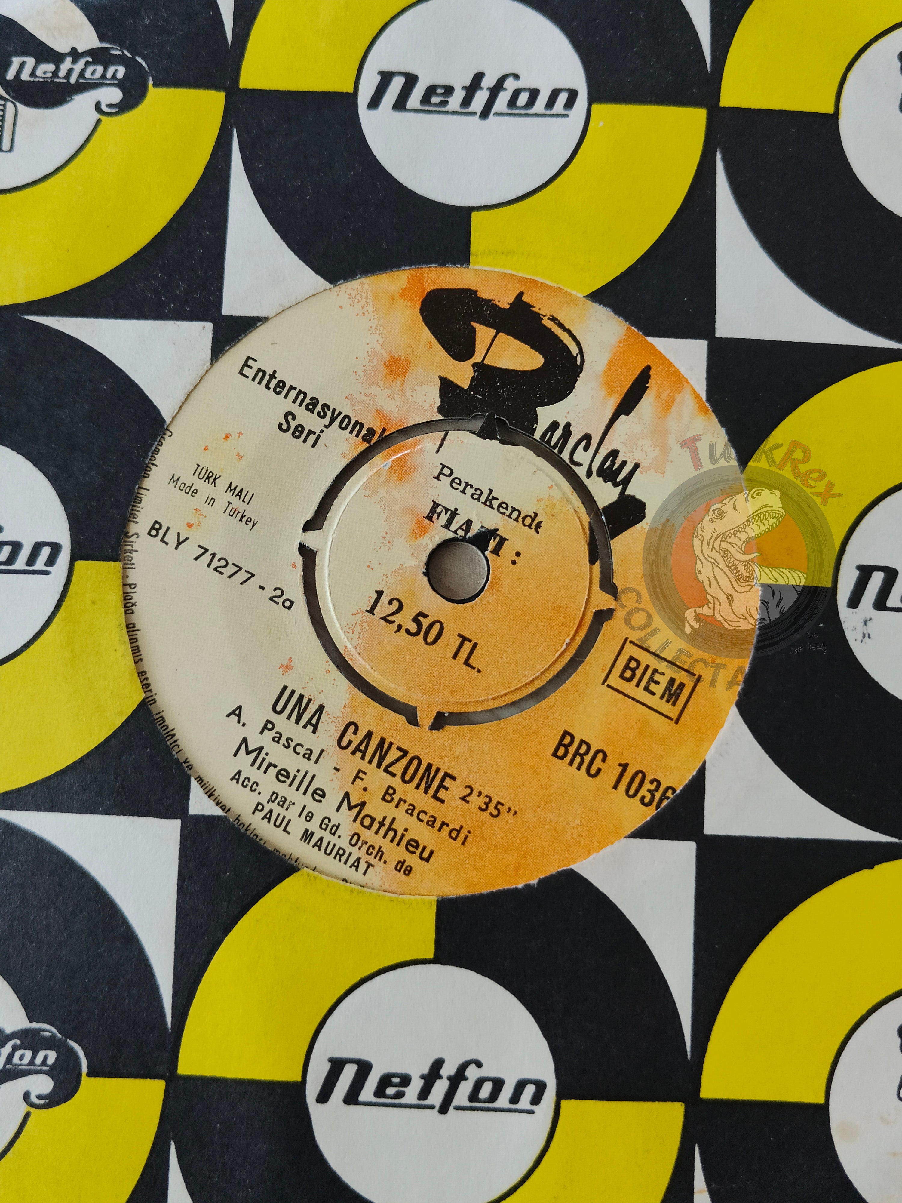 Mireille Mathieu – Pour Un Coeur Sans Amour 7" Turkish Pressing Vinyl Turkey Edition