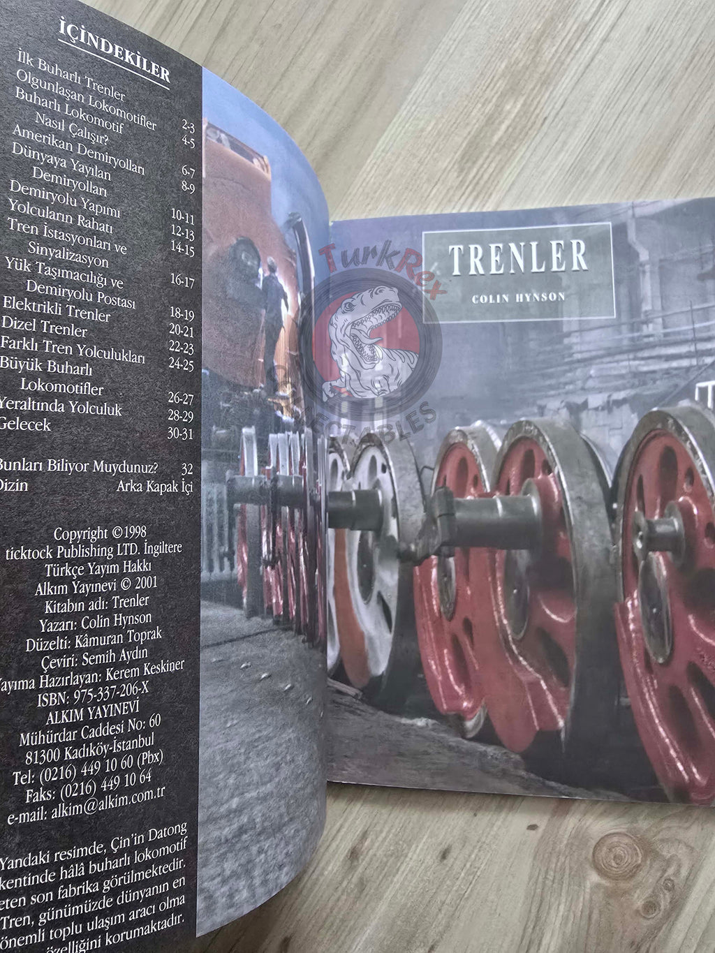 Colin Hynson –  Railways 2001 Turkish Book Turkey
