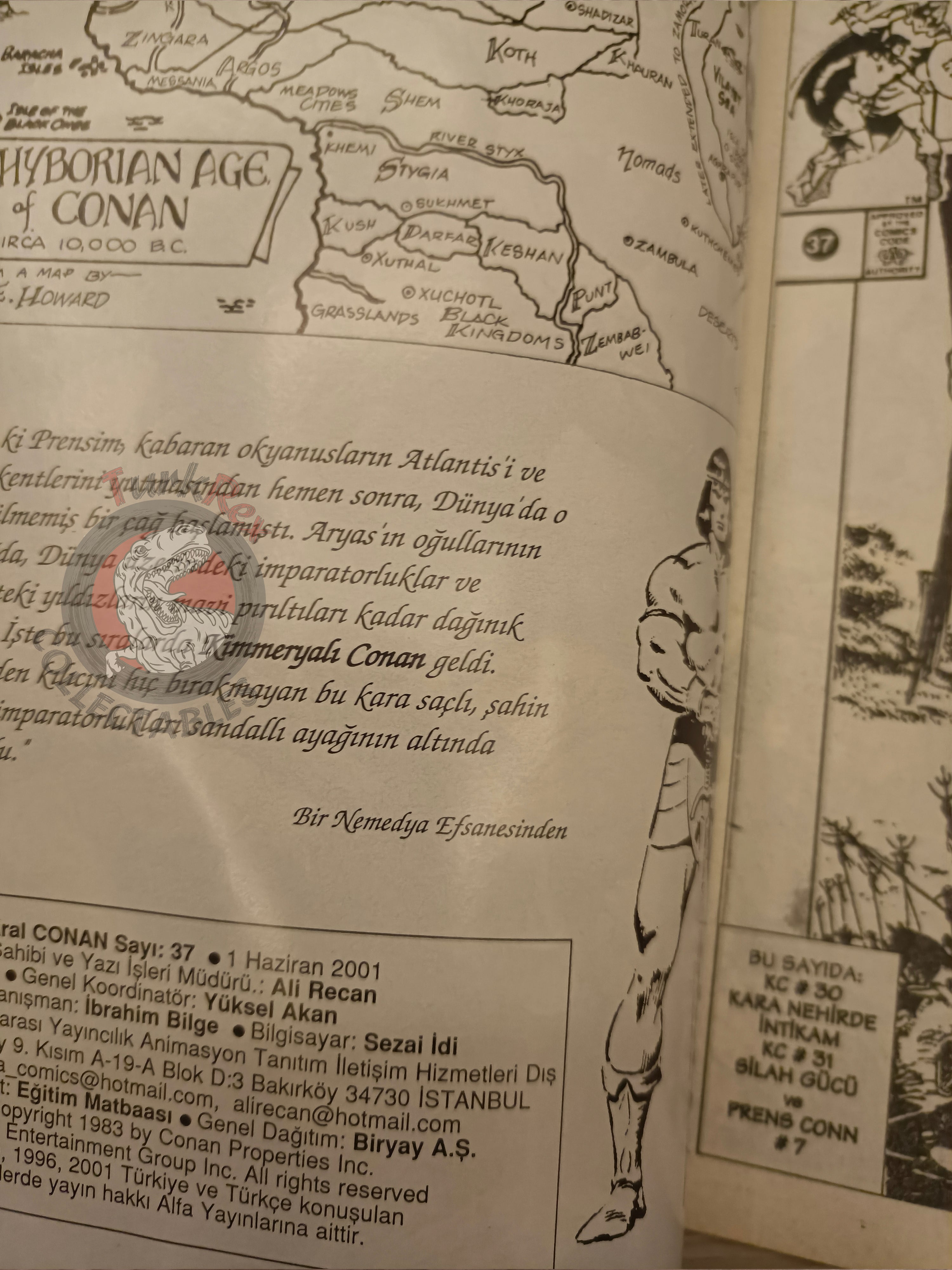 Kral Conan #37 King Conan #29 #30 Turkish Comic Turkey Ken Kelly Prince Conn