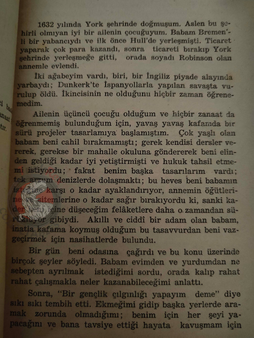 Daniel Defoe – Robinson Crusoe 1959 Turkish Book Turkey Illustrated