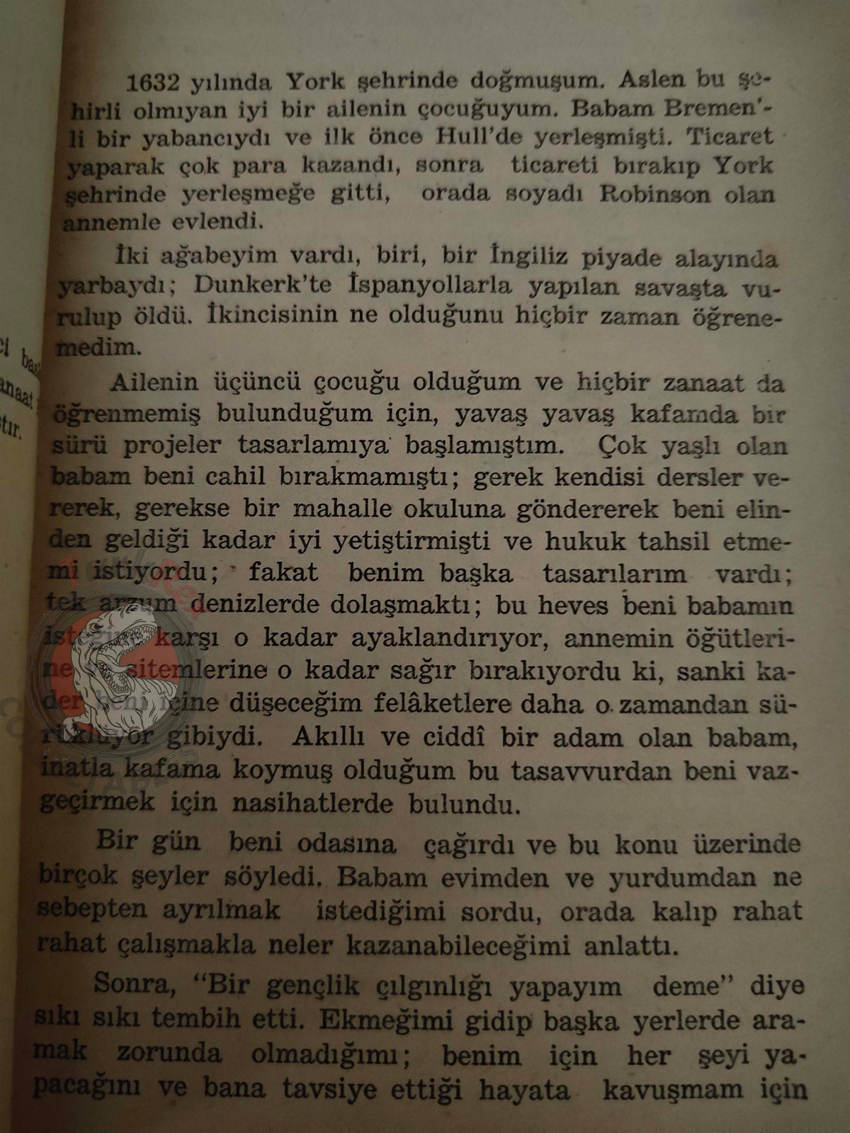 Daniel Defoe – Robinson Crusoe 1959 Turkish Book Turkey Illustrated