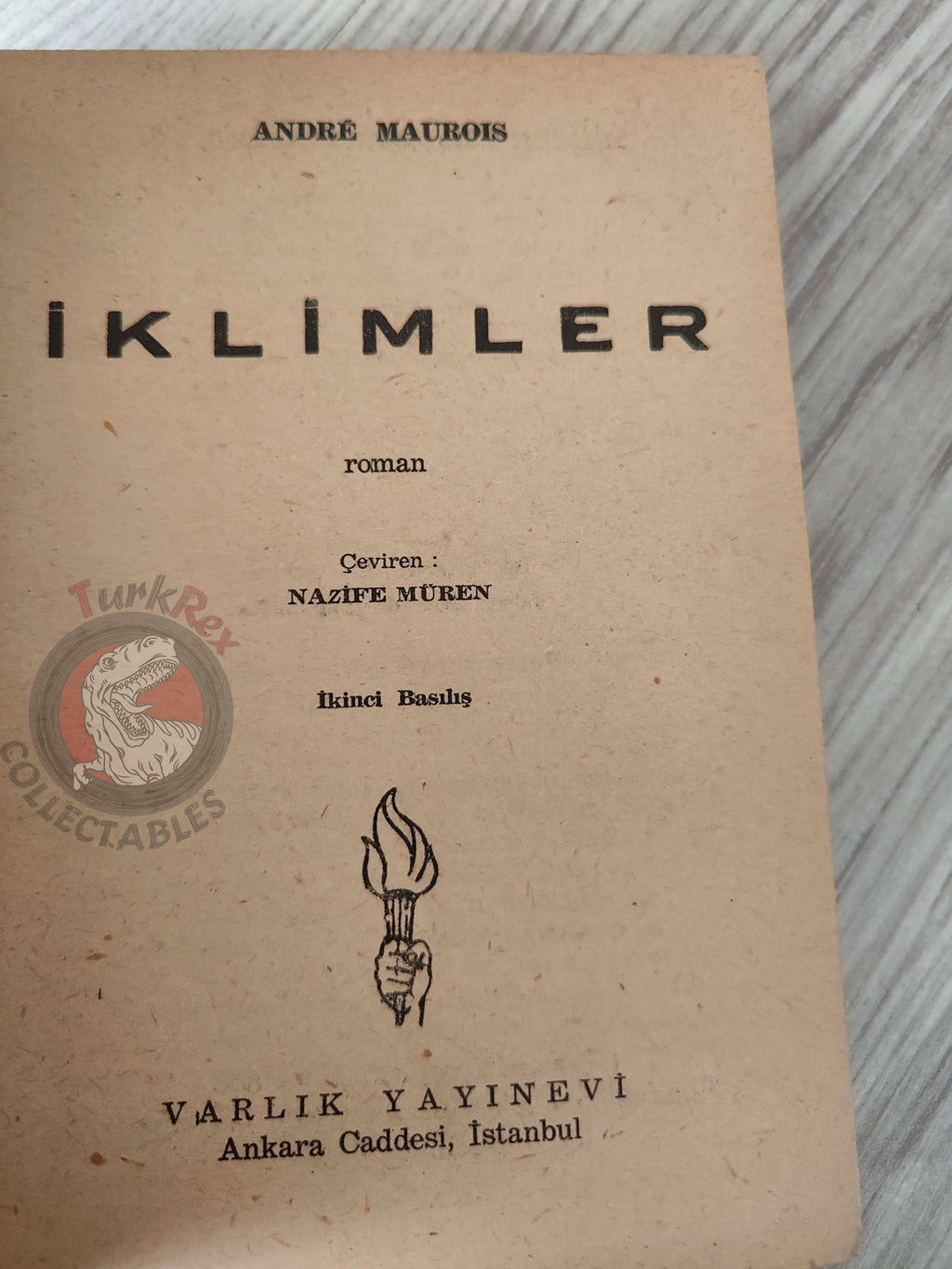 André Maurois – Climates 1961 Turkish Book Turkey