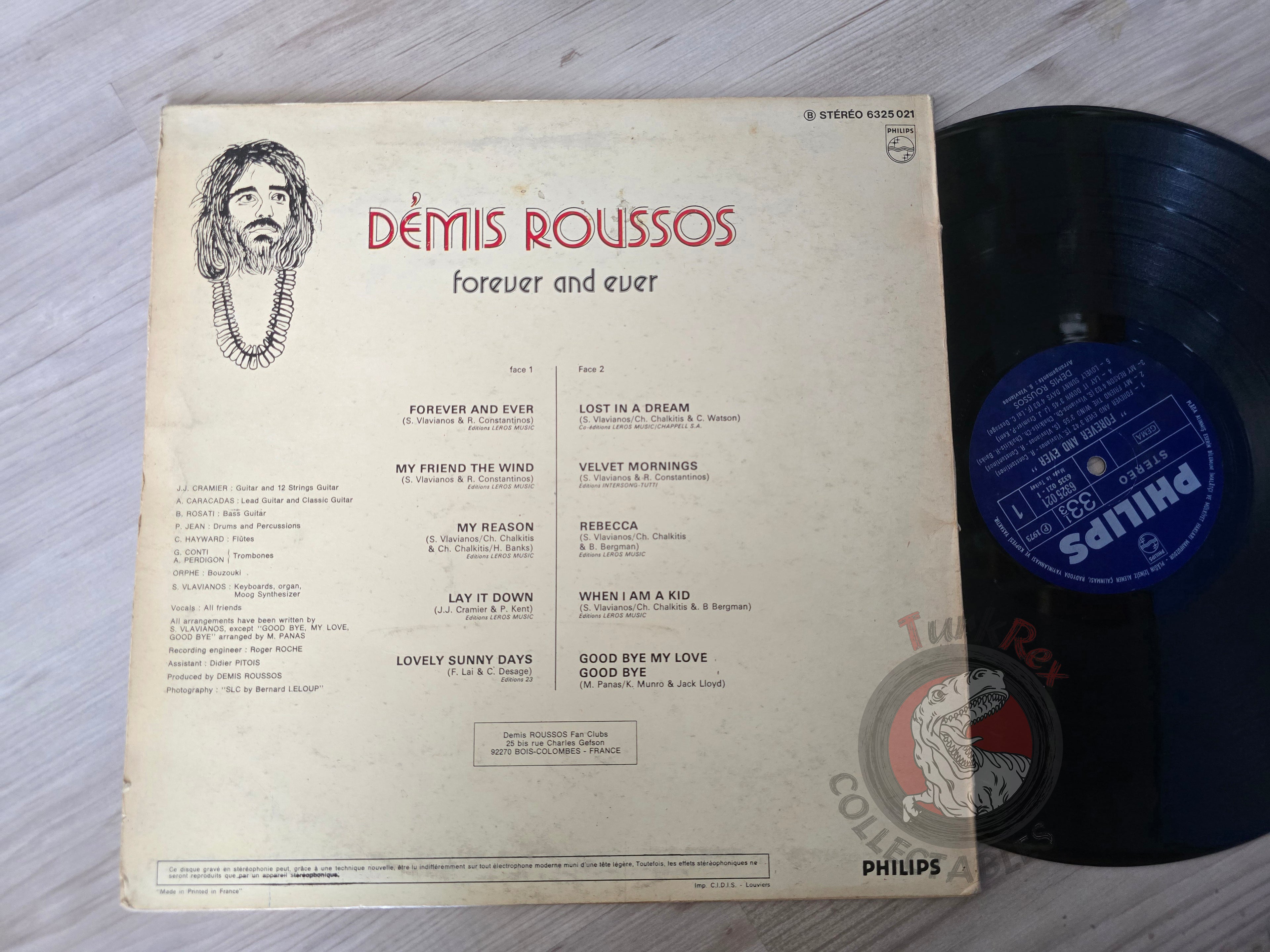 Demis Roussos – Forever And Ever Turkish Pressing Vinyl Turkey Edition
