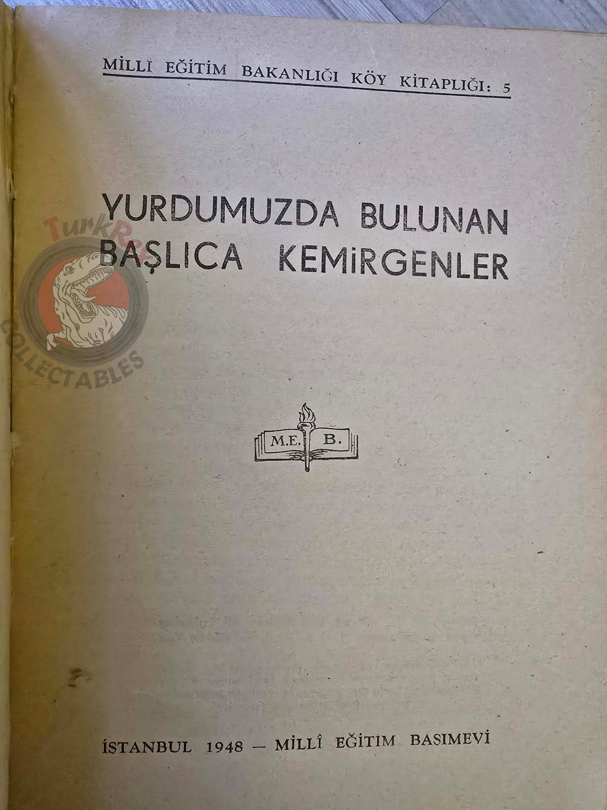 Rodents  1948 Turkish Book Turkey Illustrated Education Animal Species