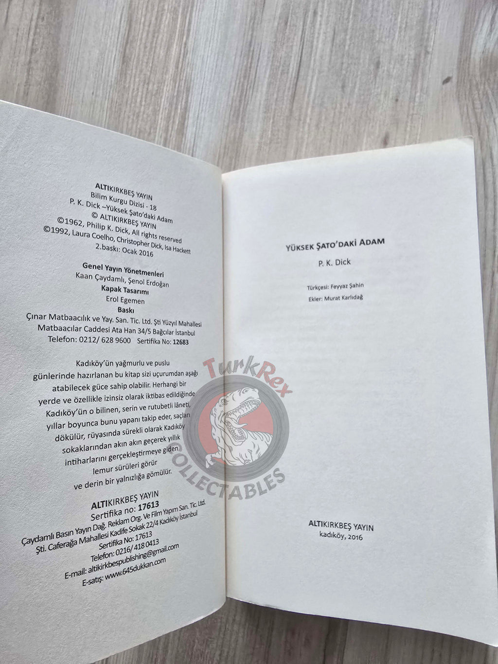 Philip K. Dick – The Man in the High Castle 2016 Turkish Book Turkey