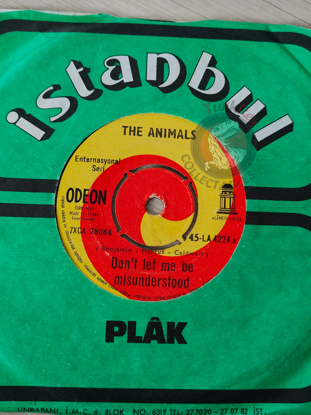 The Animals – Don't Let Me Be Misunderstood 7" Turkish Pressing Vinyl Turkey Edition