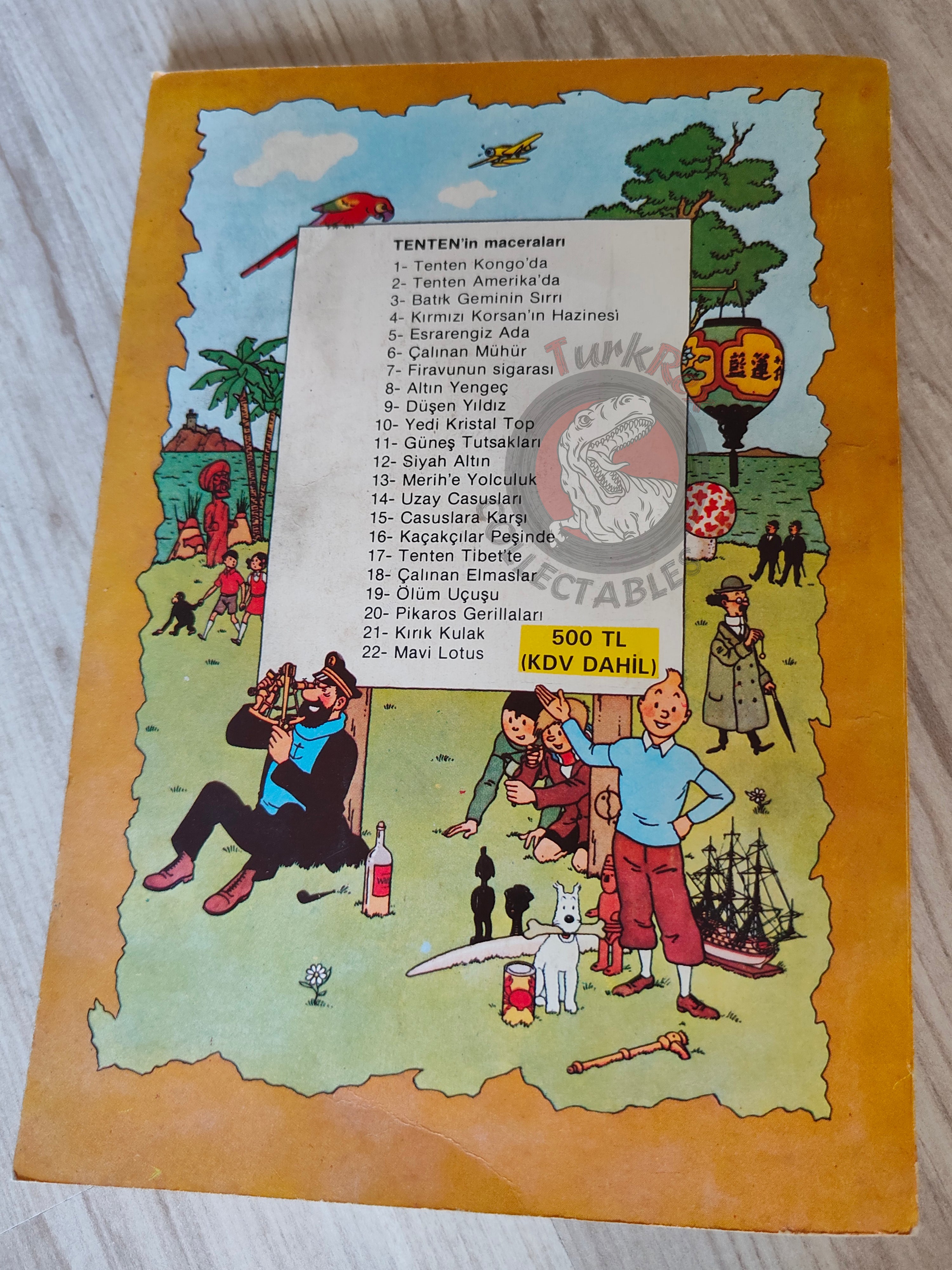 Tintin – The Red Sea Sharks  mid 1980s Turkish Edition Comic Turkey 1