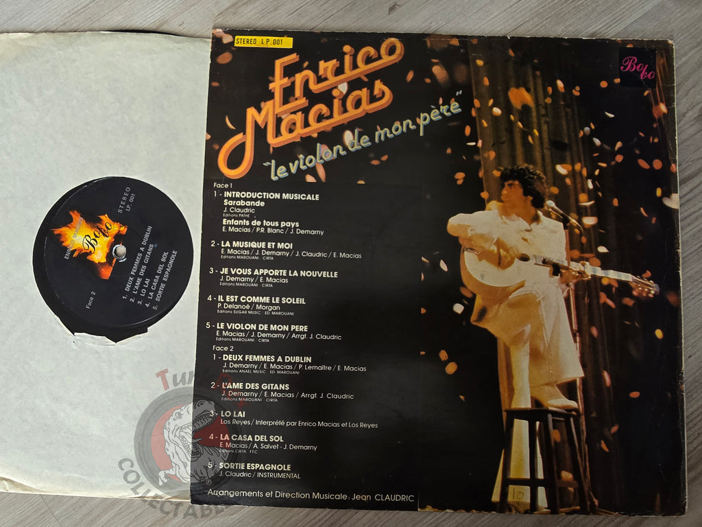 Enrico Macias – Le Violon De Mon Pere  Turkish Pressing Vinyl Turkey Edition