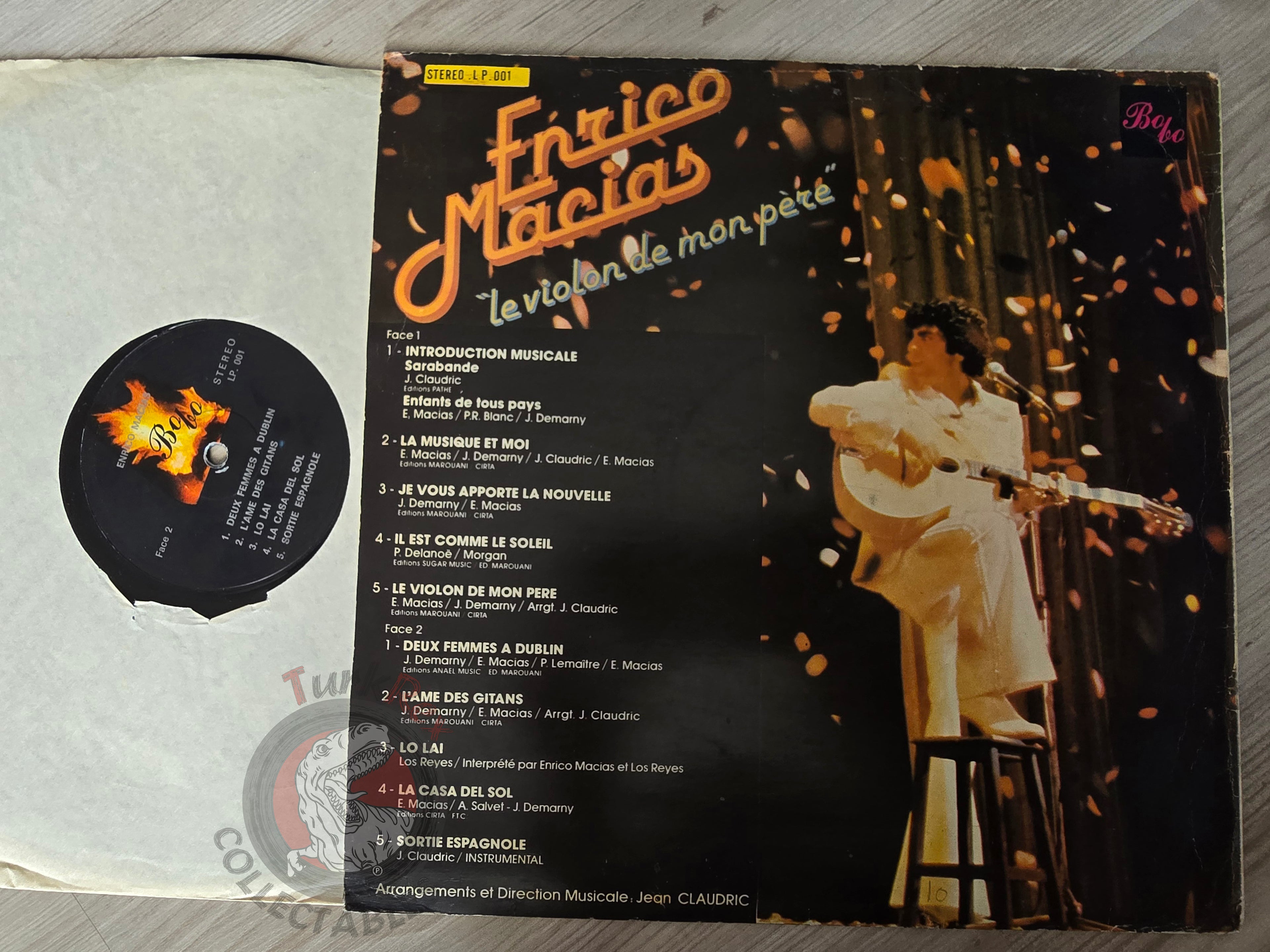 Enrico Macias – Le Violon De Mon Pere  Turkish Pressing Vinyl Turkey Edition