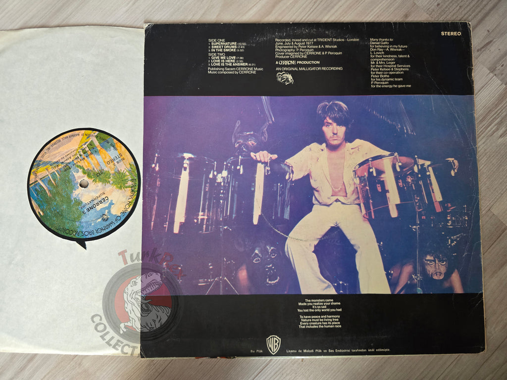 Cerrone – Cerrone 3 - Supernature Turkish Pressing Vinyl Turkey Edition