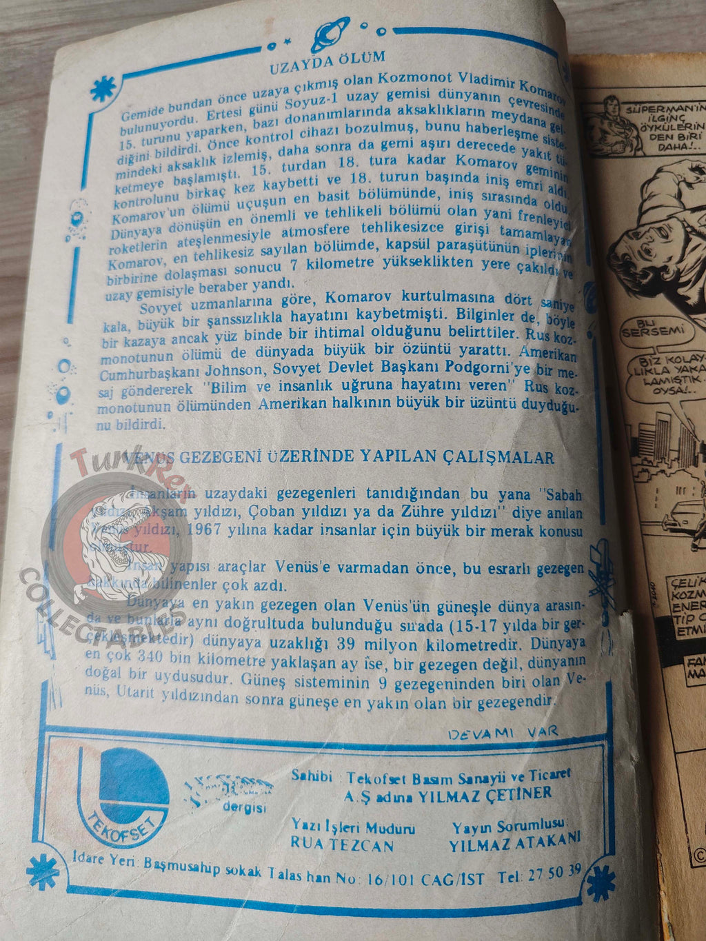 Superman #54 1980 Turkish Comic Turkey #337 #290 #291 Action Comics #484 #485