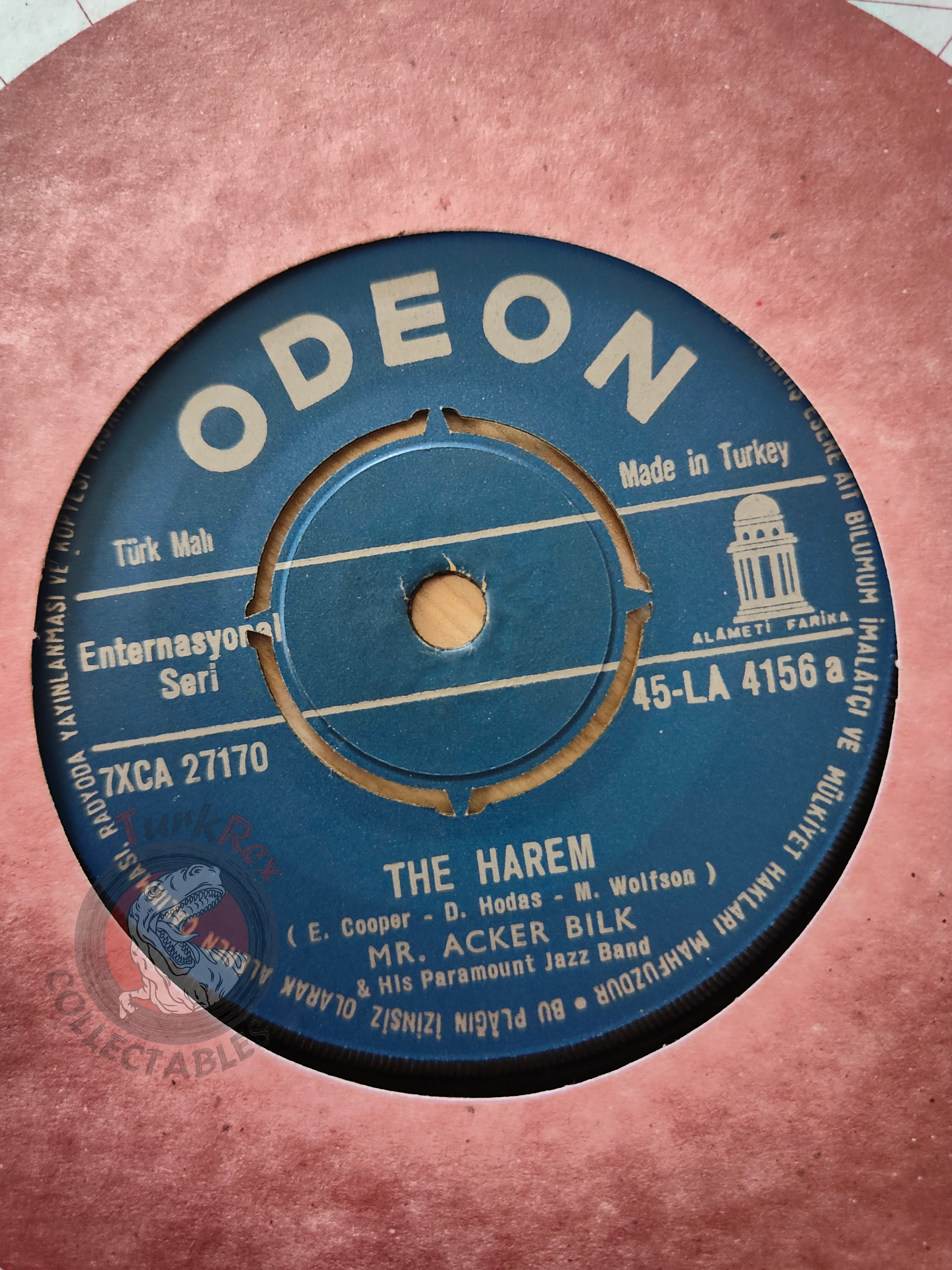 Mr. Acker Bilk And His Paramount Jazz Band – The Harem  7" Turkish Pressing Vinyl Turkey Edition